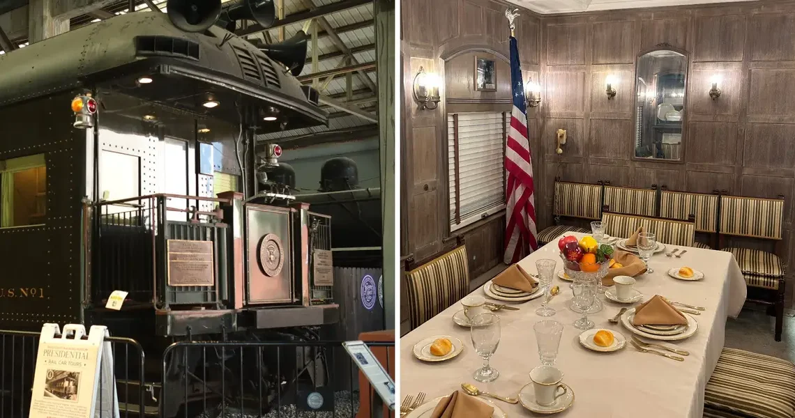 Before Air Force One, US presidents traveled aboard a luxury train car. See inside the ‘White House on wheels.’