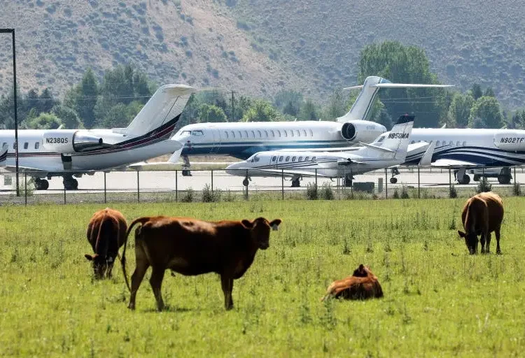 Private jets descend on Sun Valley’s invite-only ‘summer camp for billionaires’