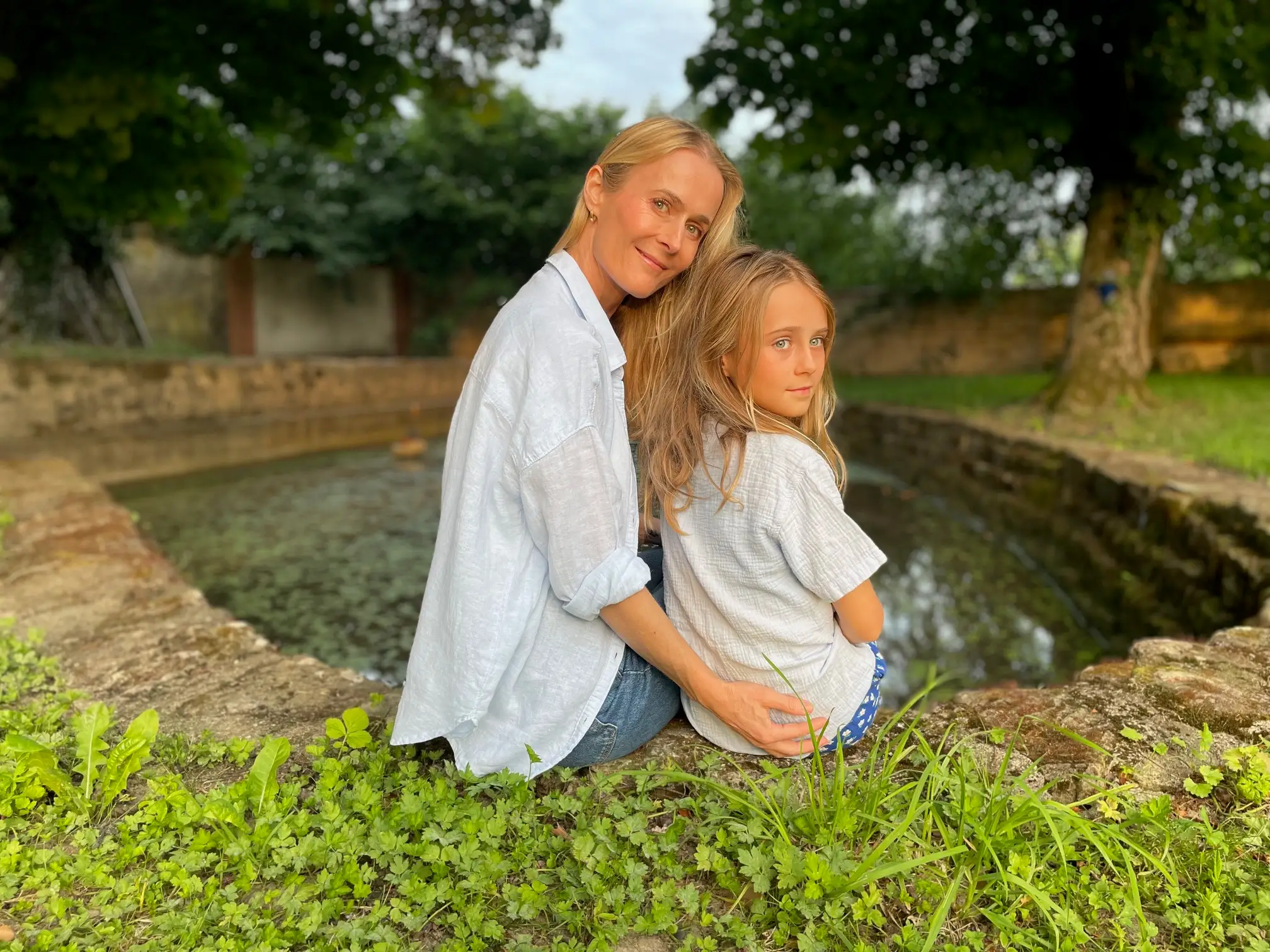 The author and her daughter.