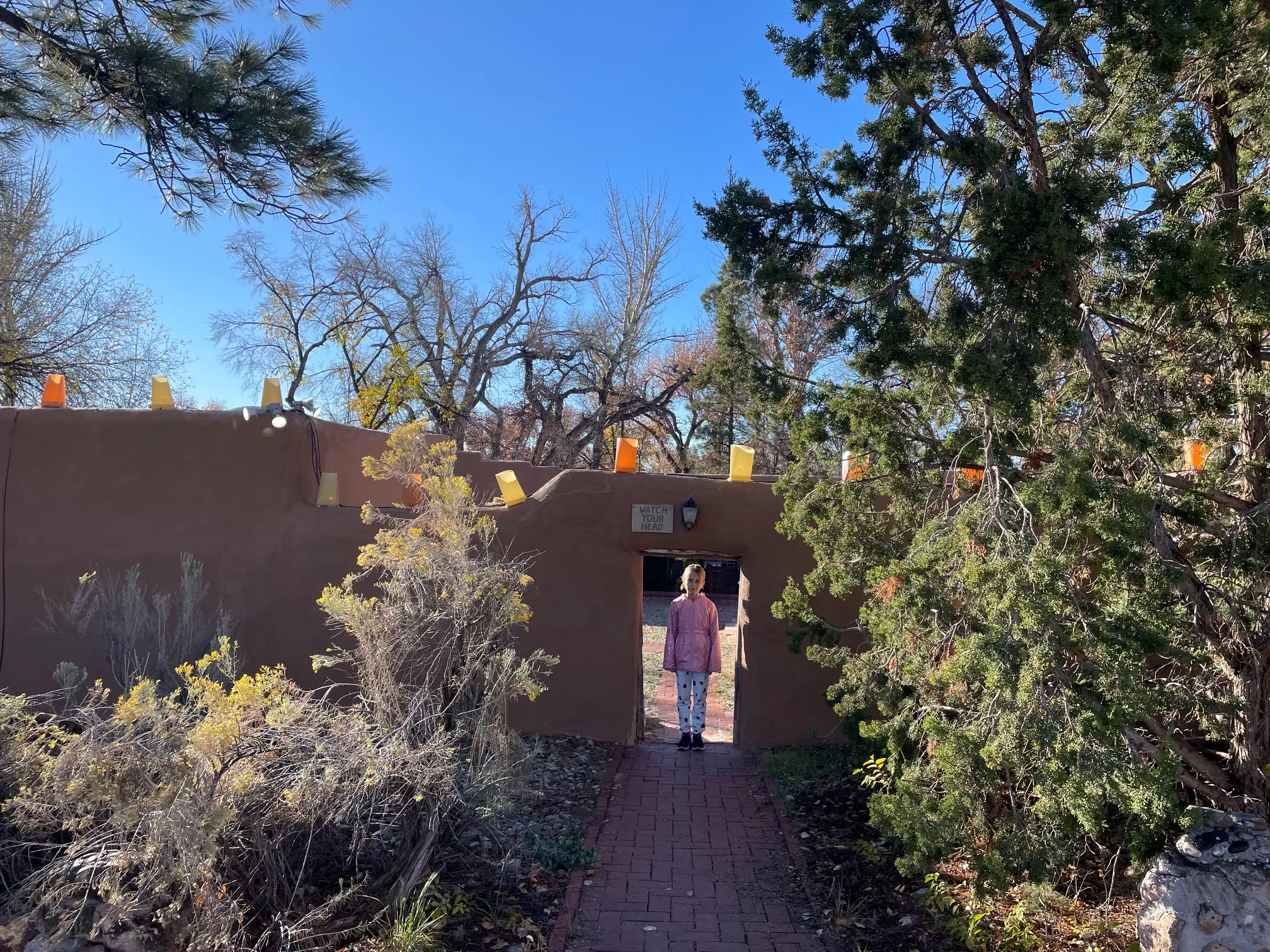 The author's daughter in New Mexico.
