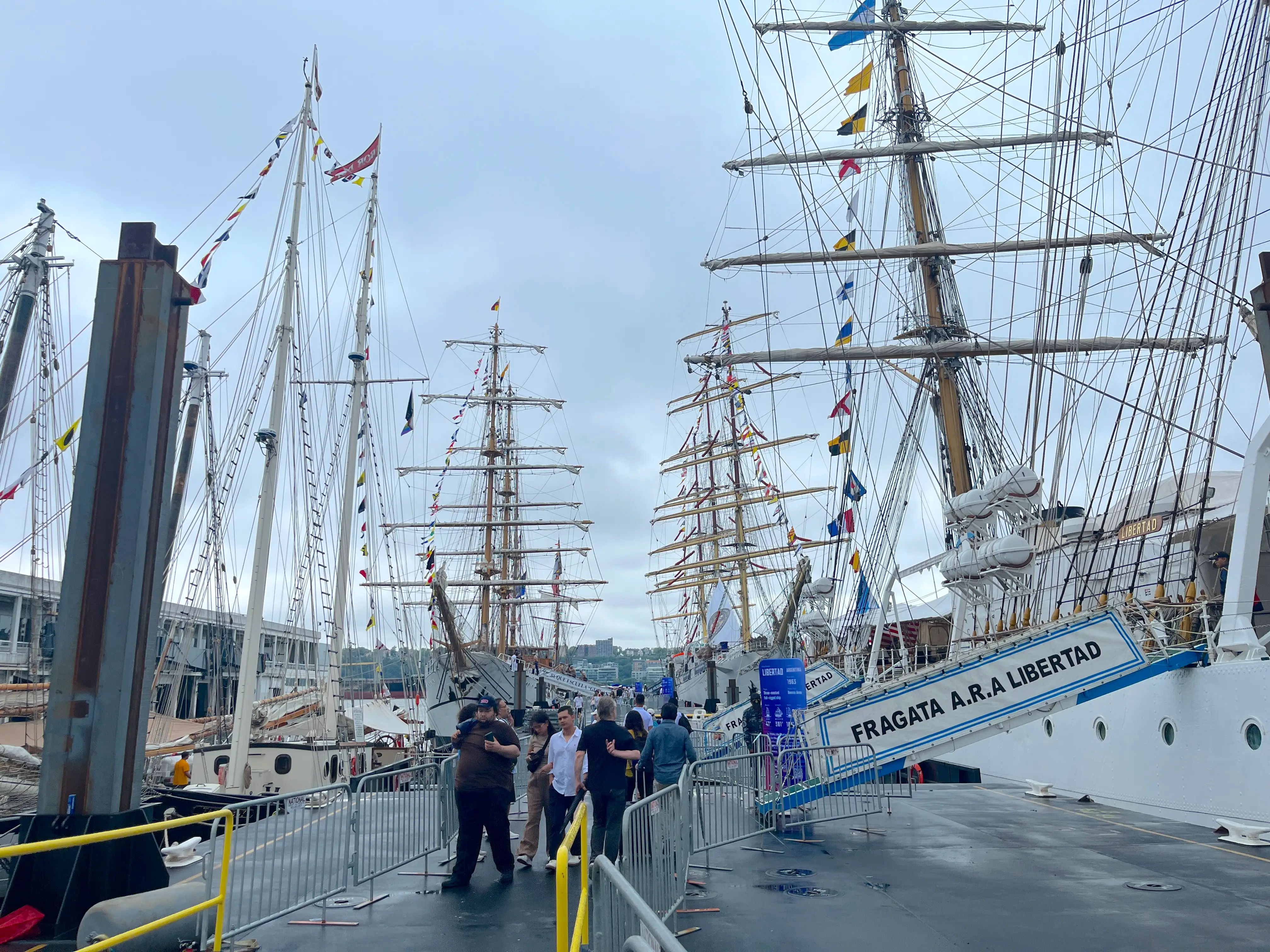 Tall ships at Sail4th 250.