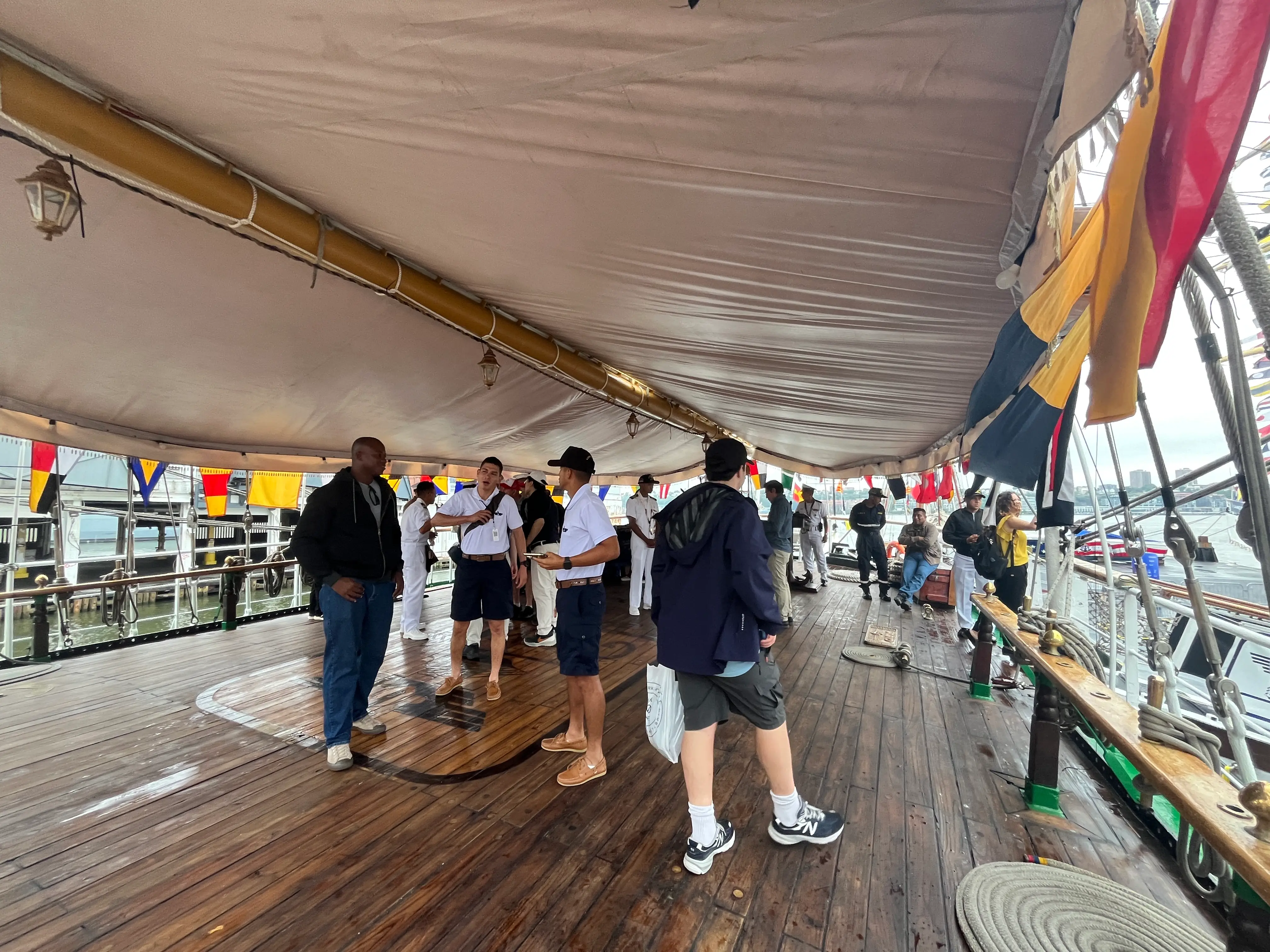 Aboard Guayas.
