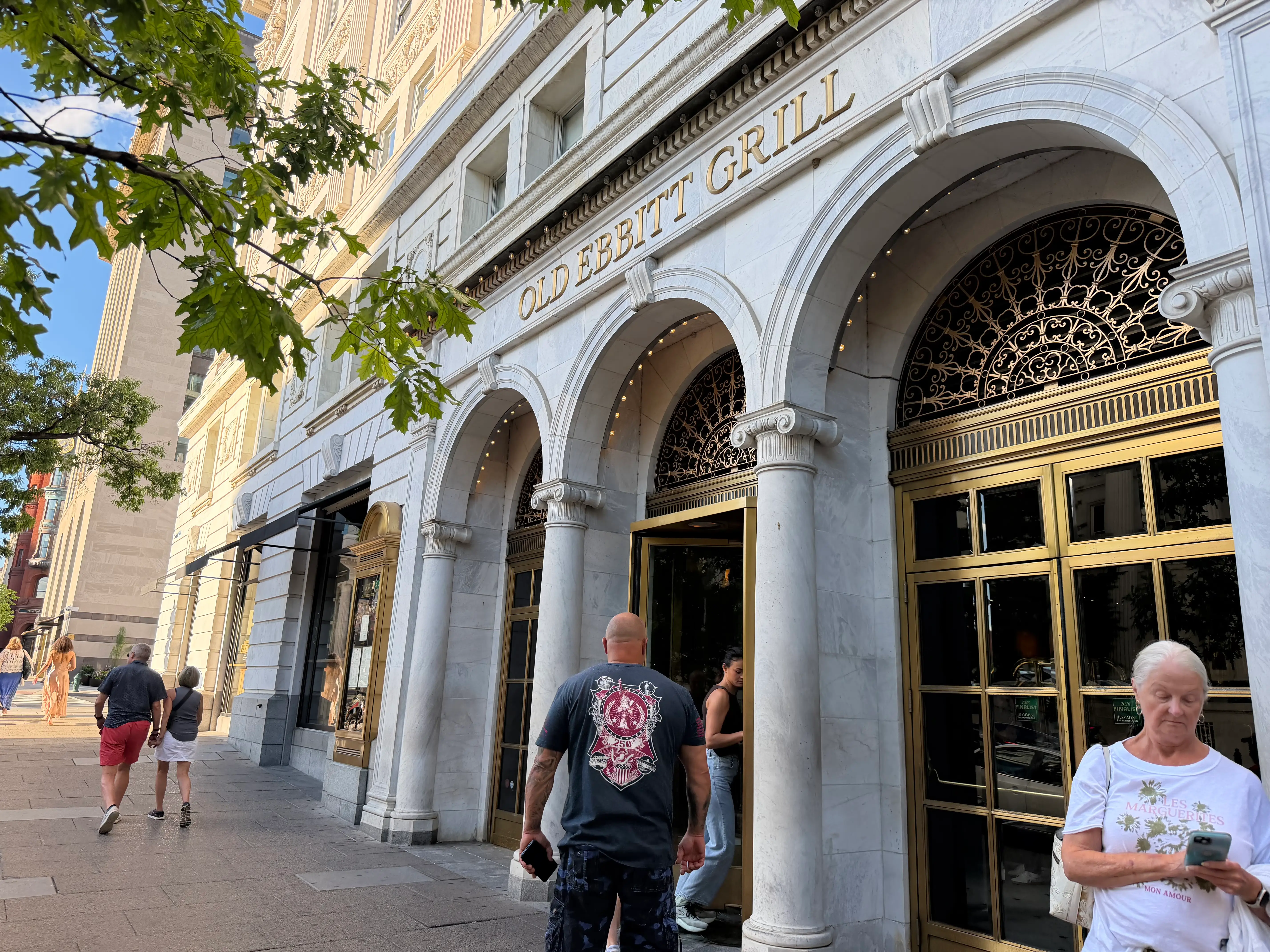 Old Ebbitt Grill outside, Washington DC