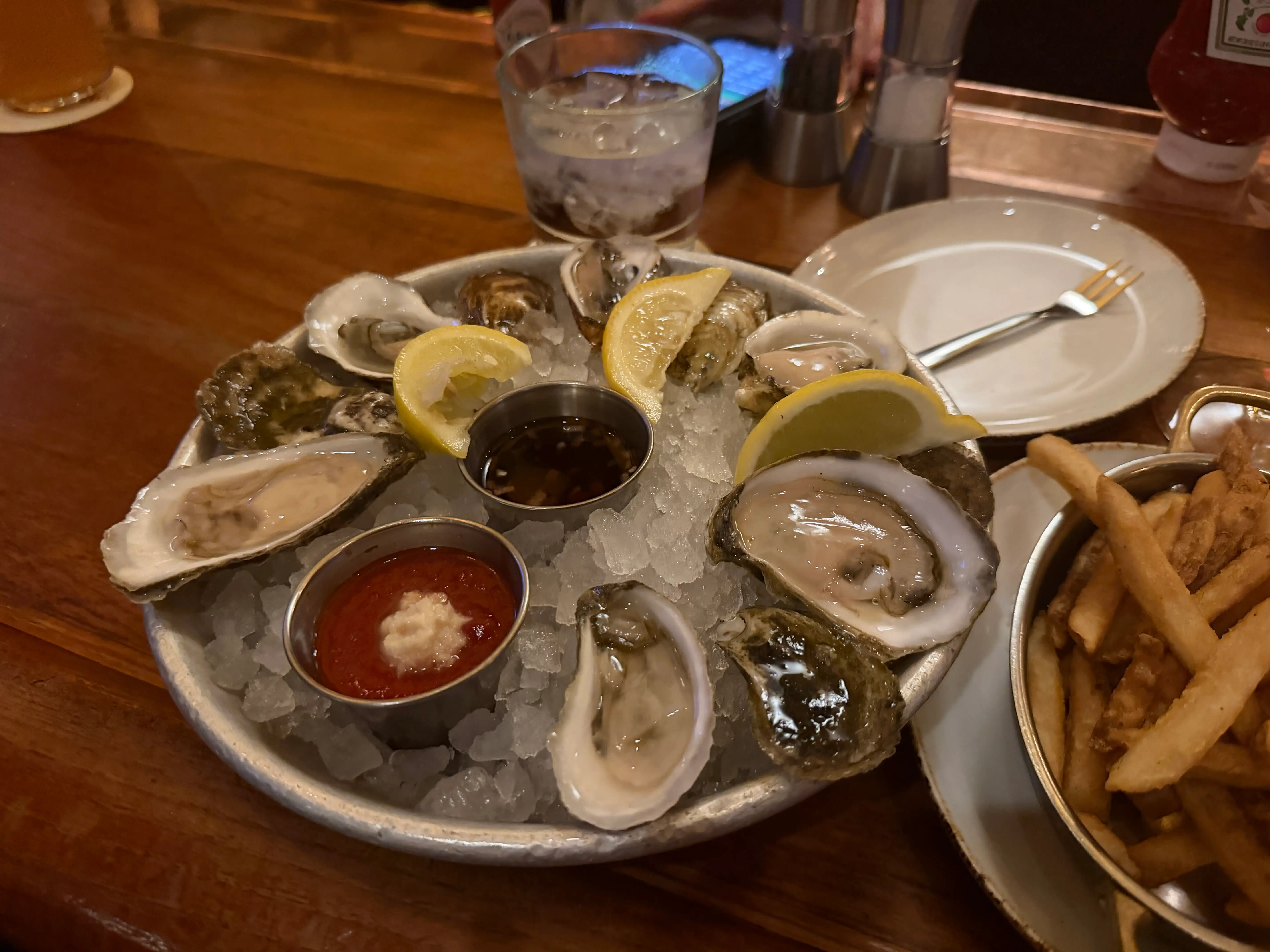 Oysters at Old Ebbitt Grill in Washington DC