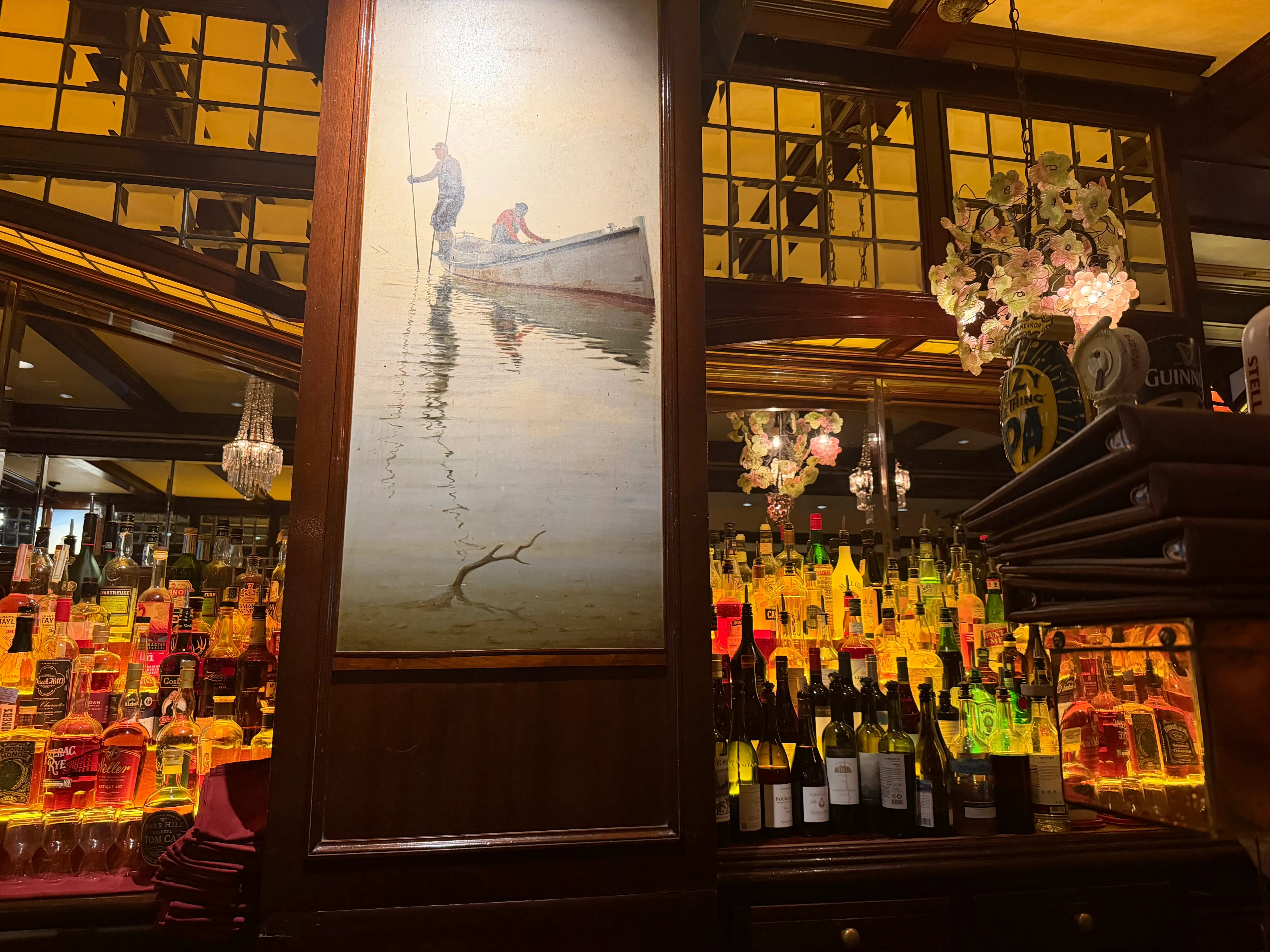 Art and bar at Old Ebbitt Grill in Washington DC
