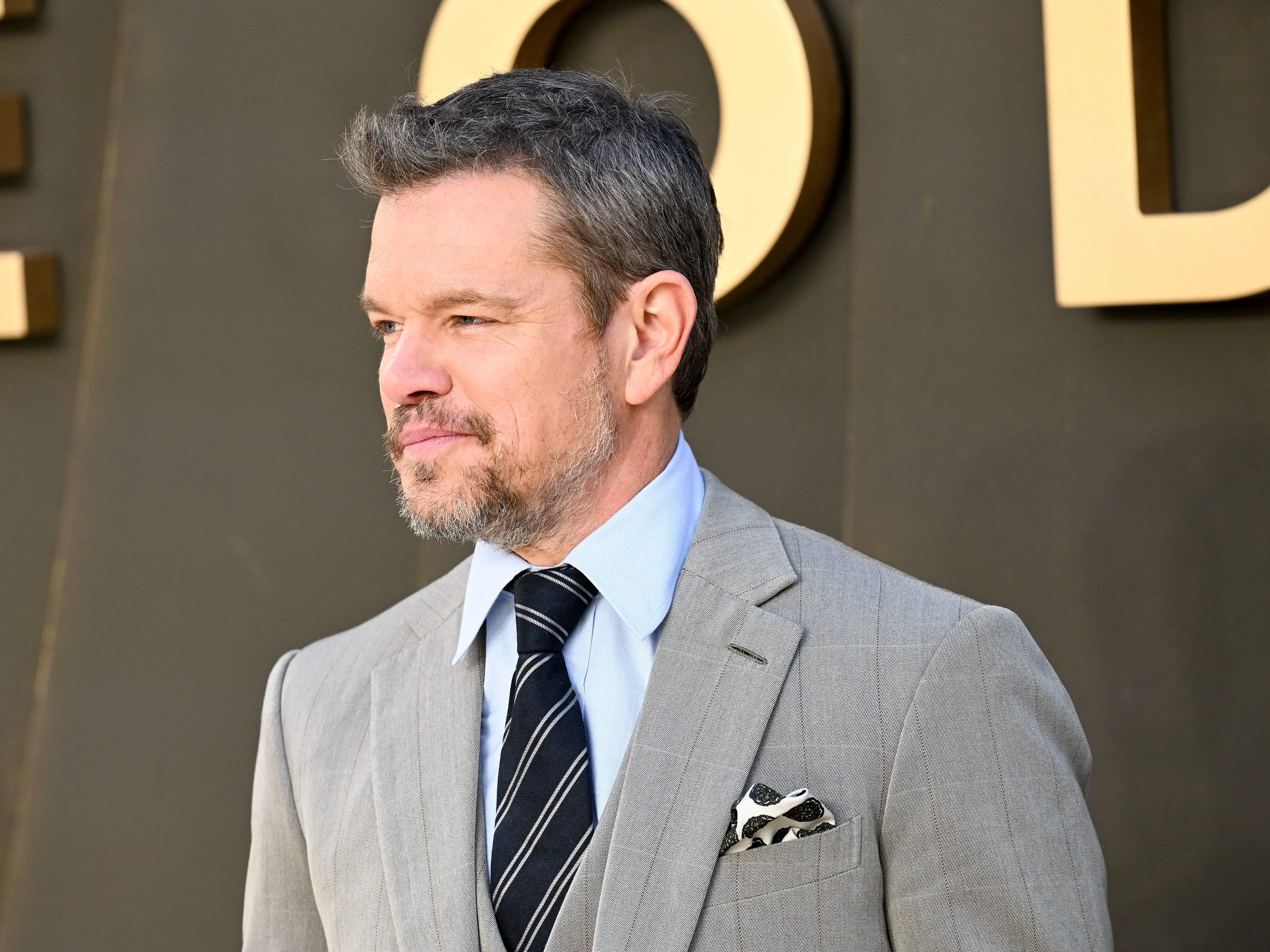 Matt Damon in a suit