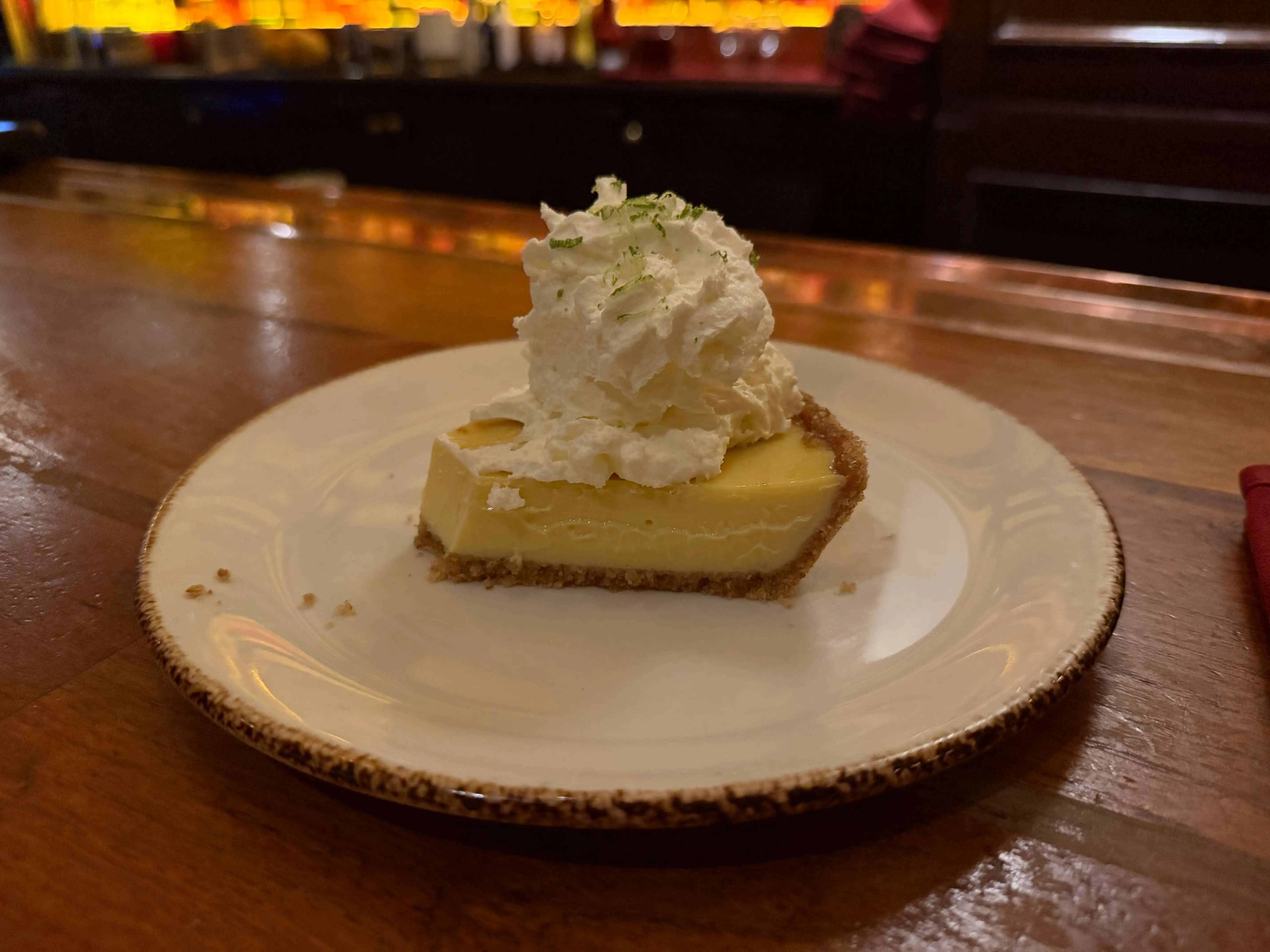 Key lime pie at Old Ebbitt Grill in Washington DC