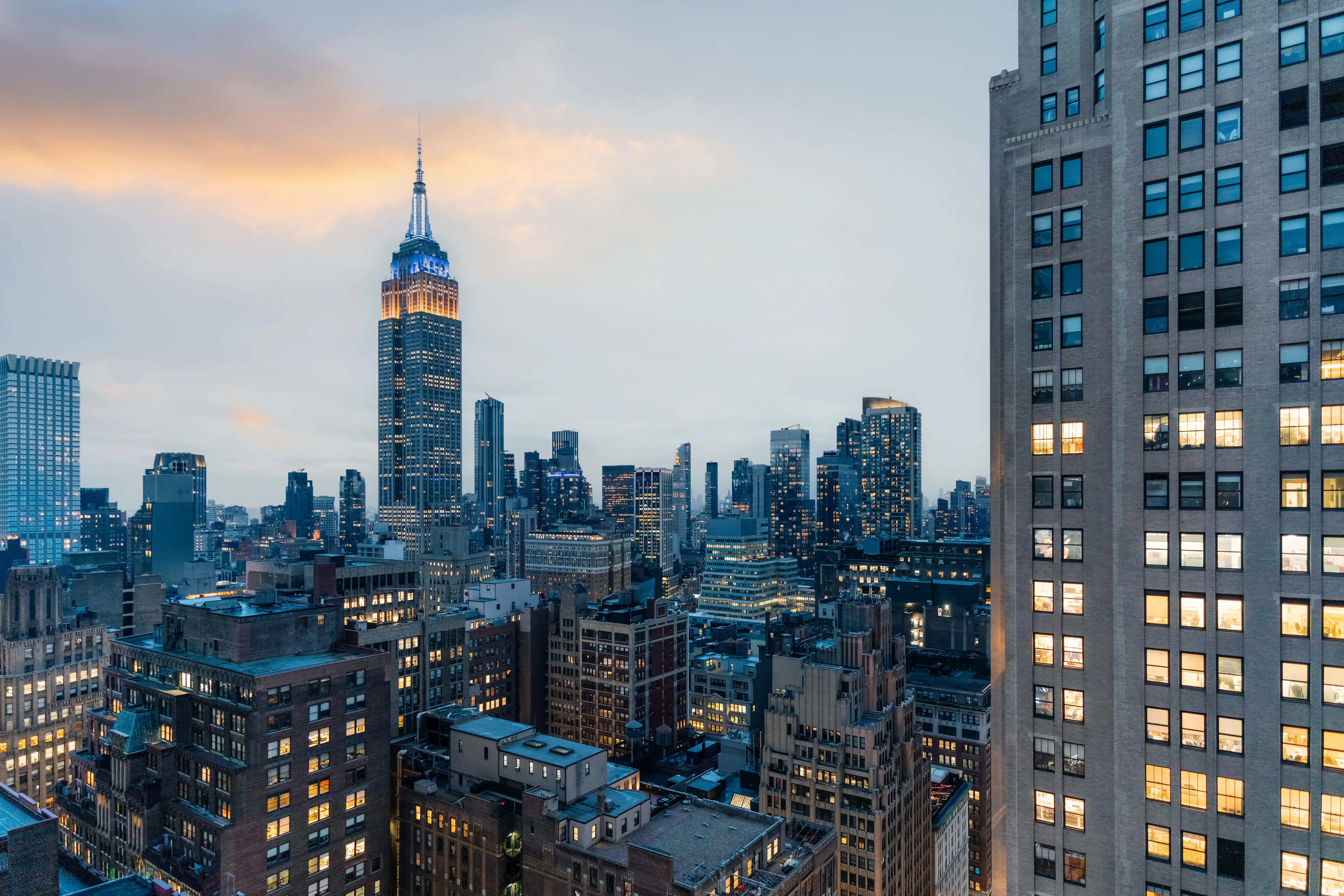 Aerial view of Manhattan.