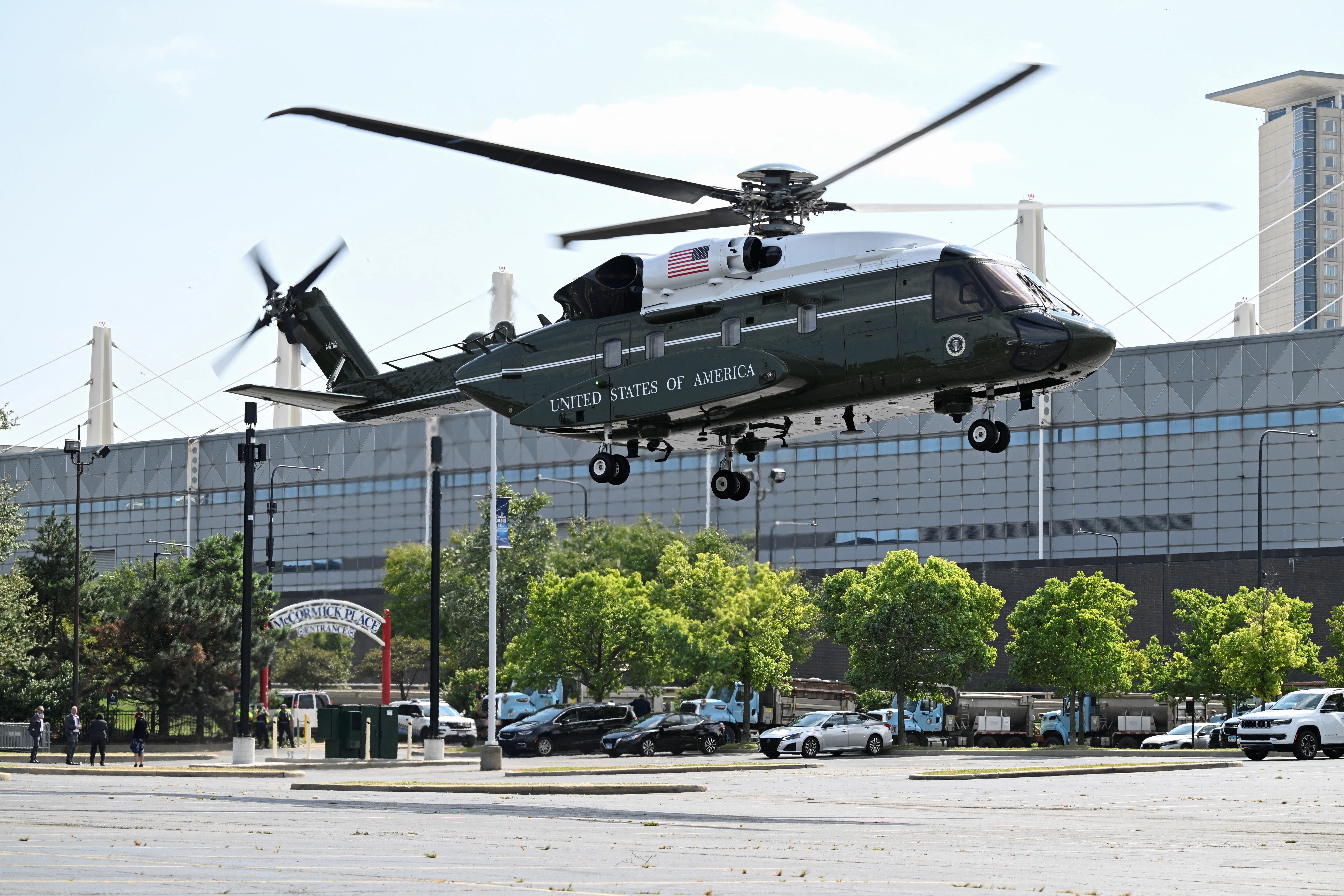 Sikorsky VH-92A Patriot takes flight.