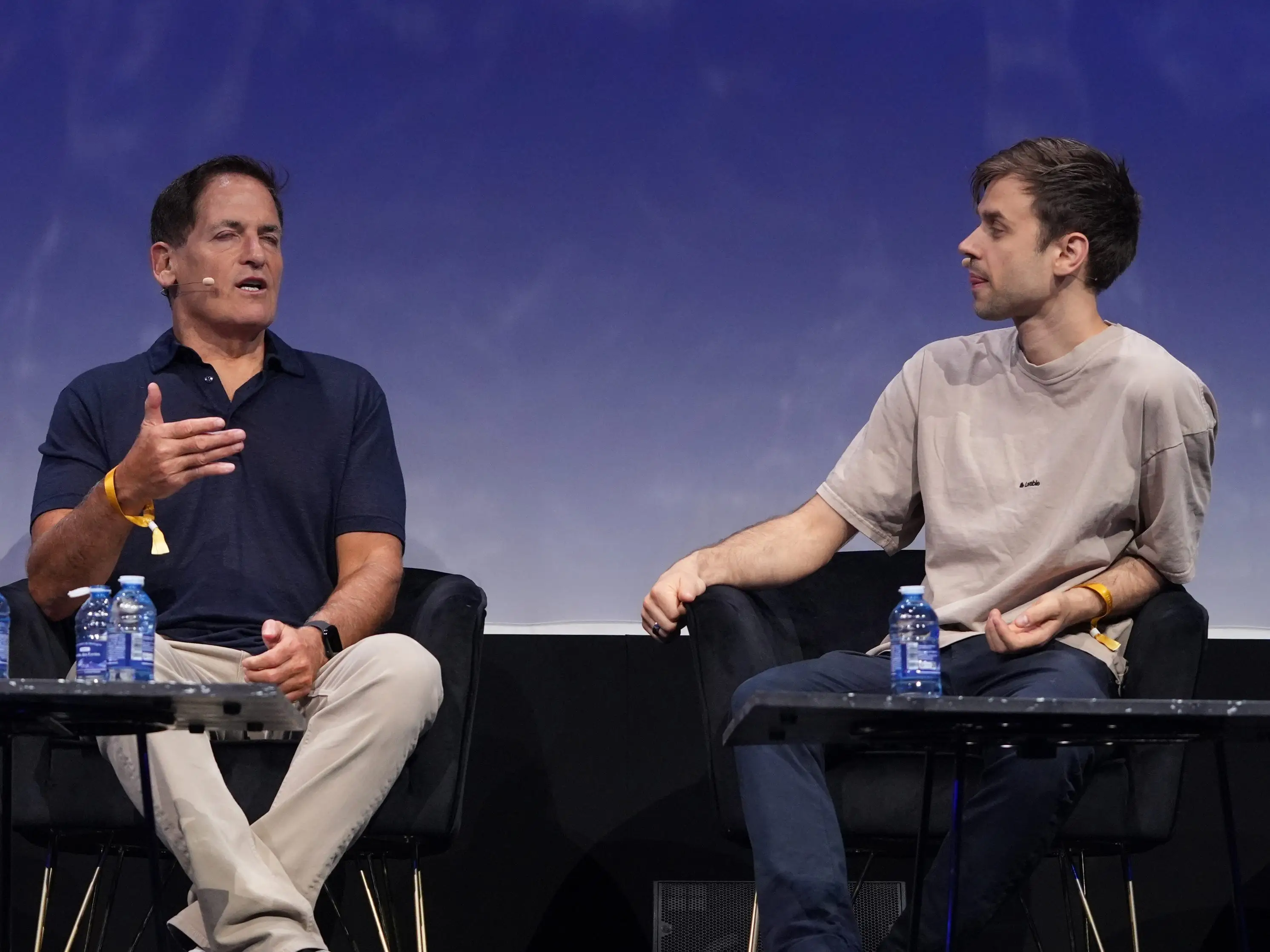 Mark Cuban and Anton Osika