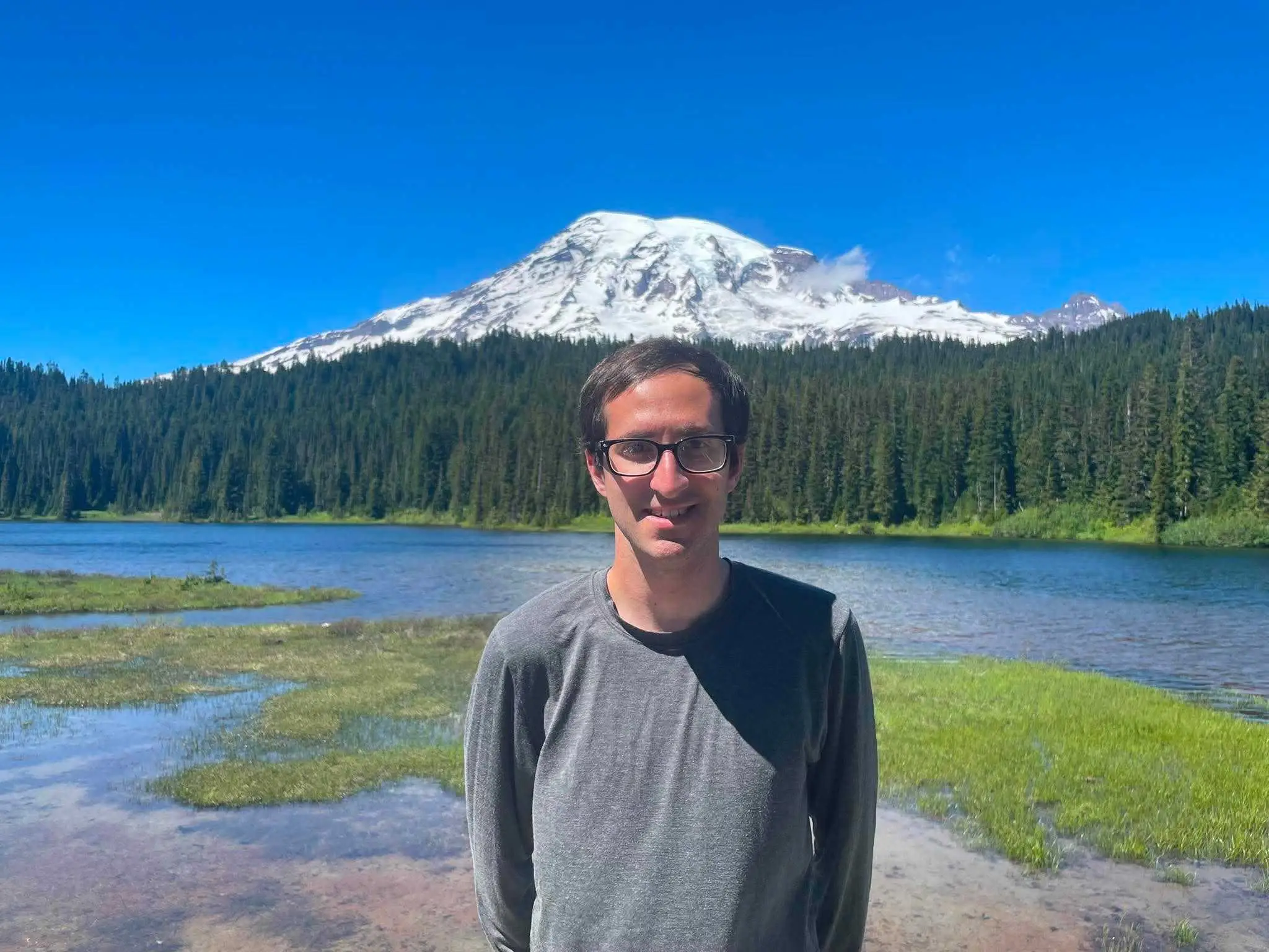 Noah Sheidlower at Mount Rainier