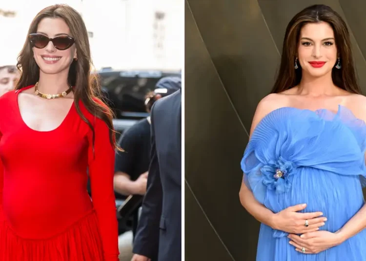 7 of the best maternity outfits Anne Hathaway has ever worn