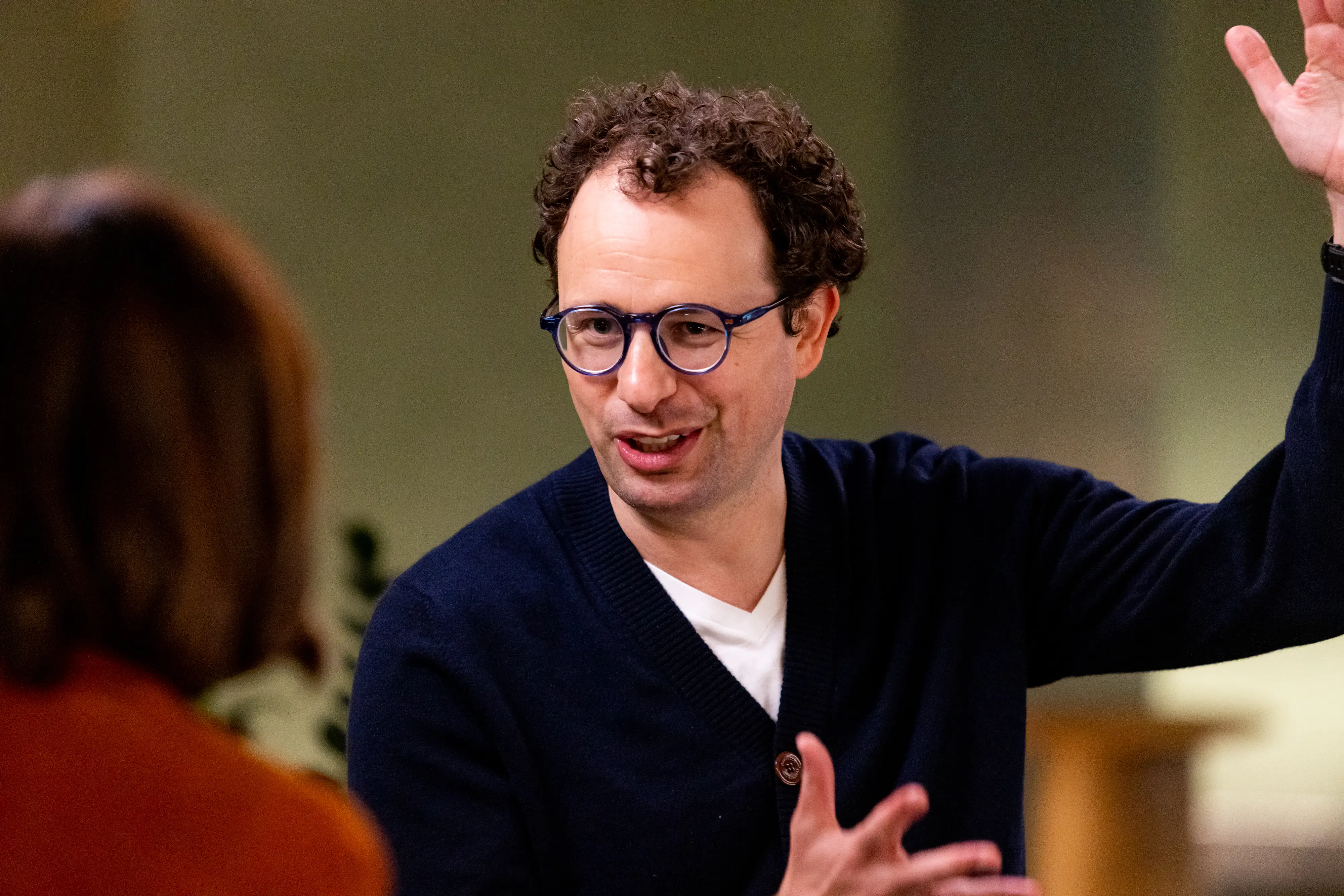 Dario Amodei, co-founder and chief executive officer of Anthropic, during an interview on 