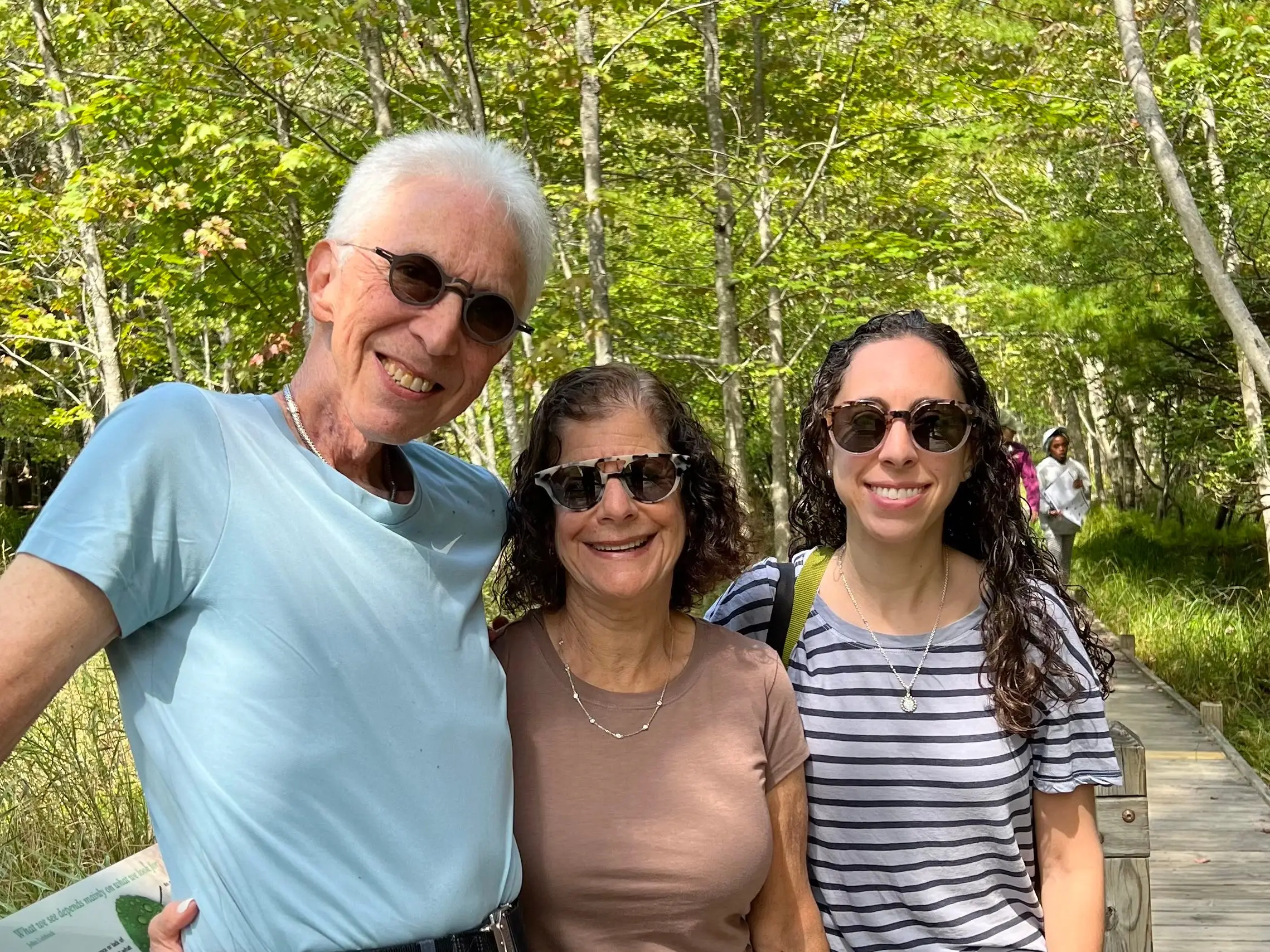 The author with her parents.