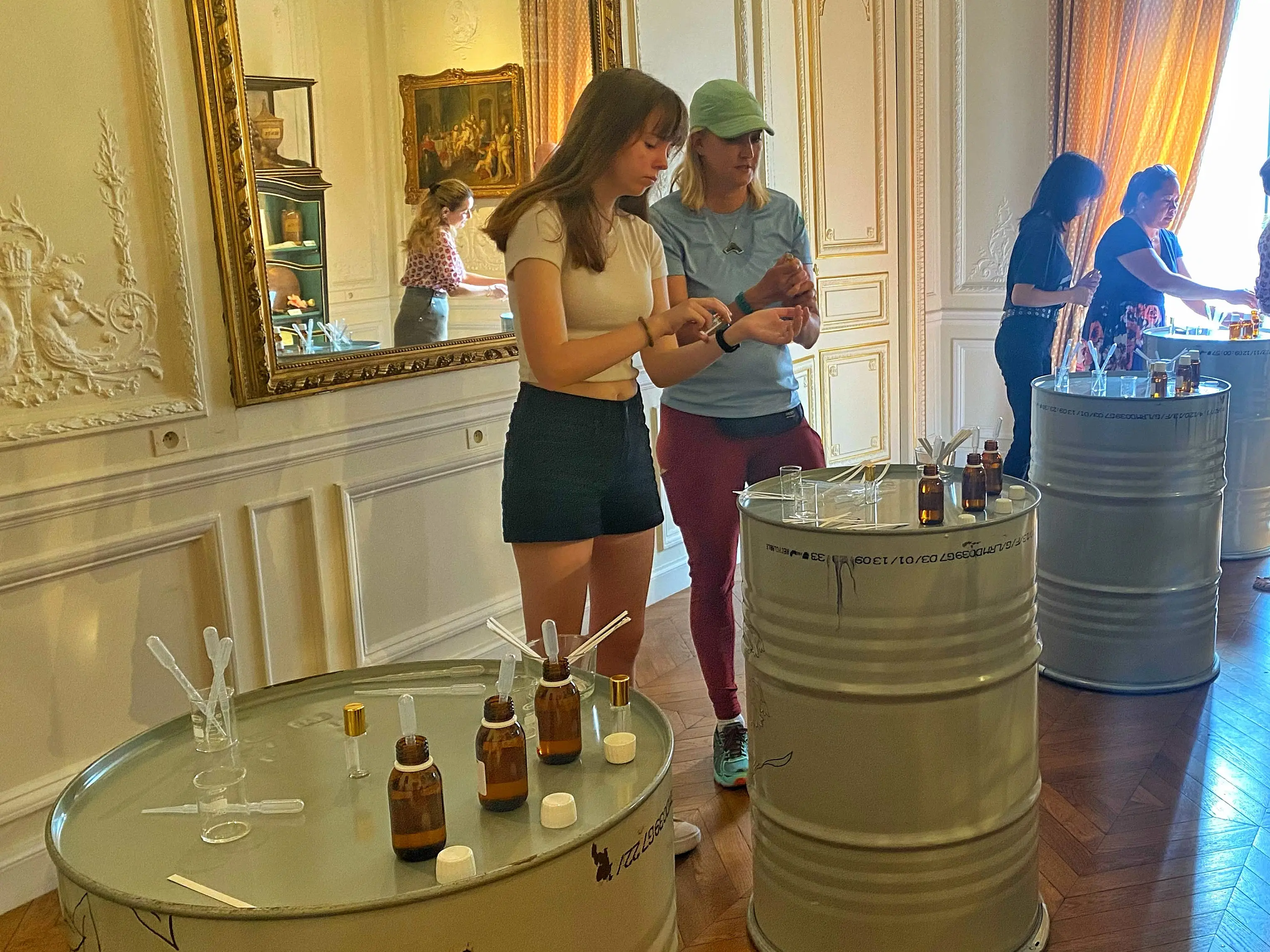 Perfume making at the Fragonard perfume workshop.