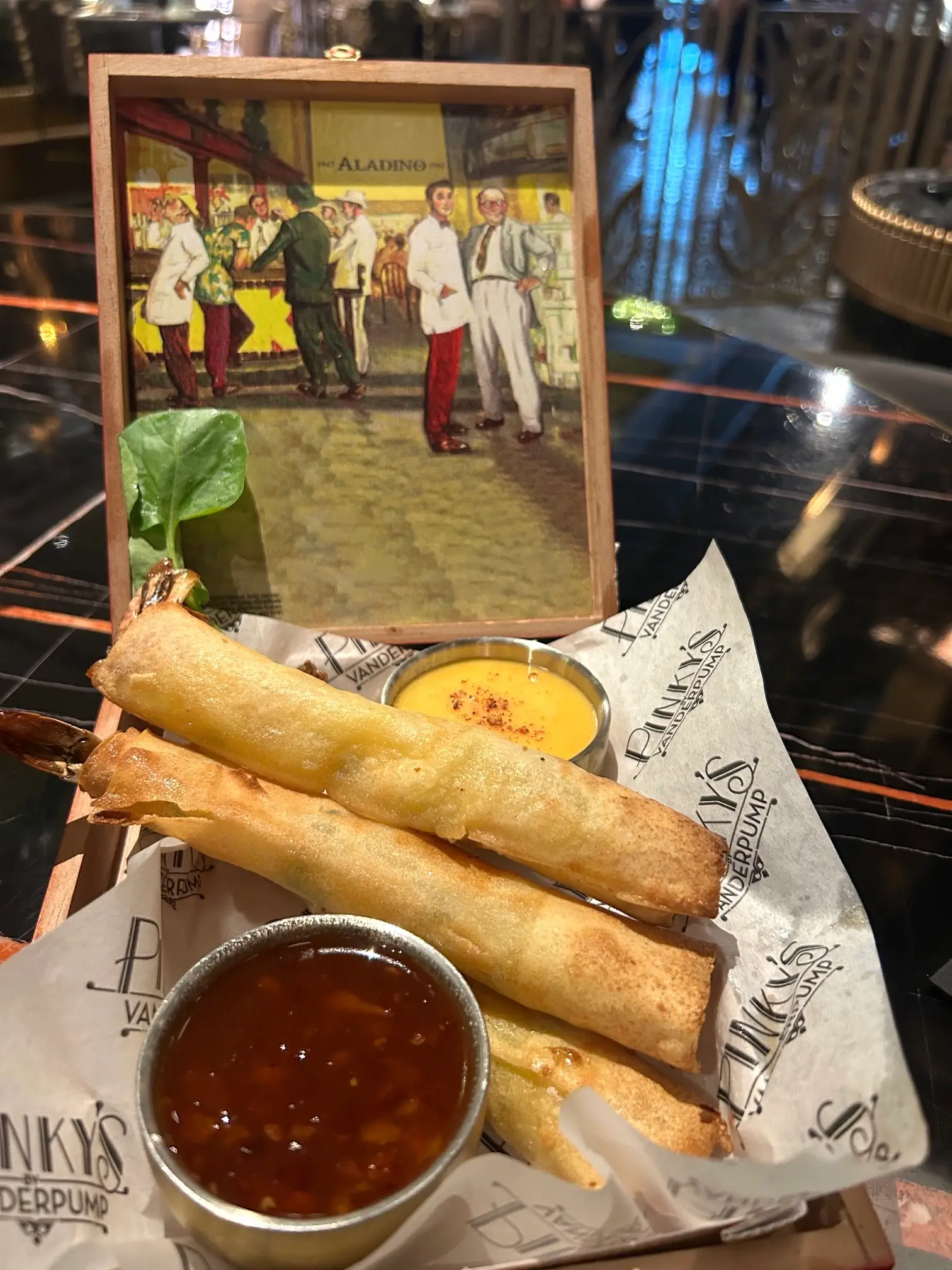 Pinky's by Vanderpump Colossal Coconut Prawn Cigars