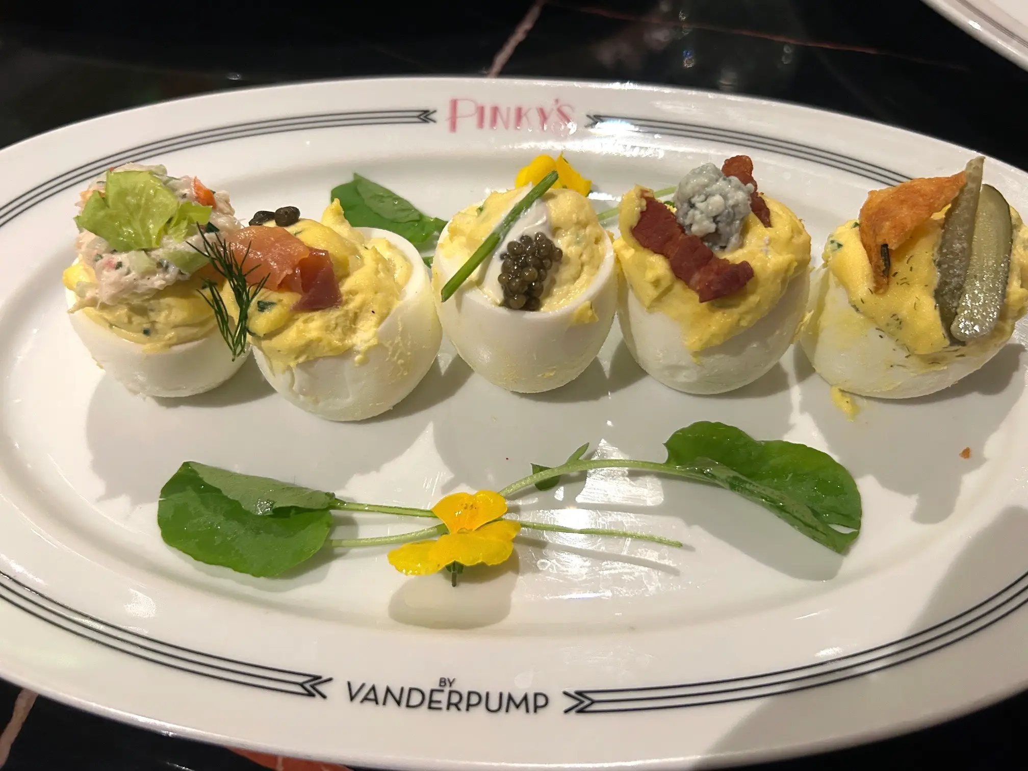 Deviled Egg Gardens at Pinky's by Vanderpump