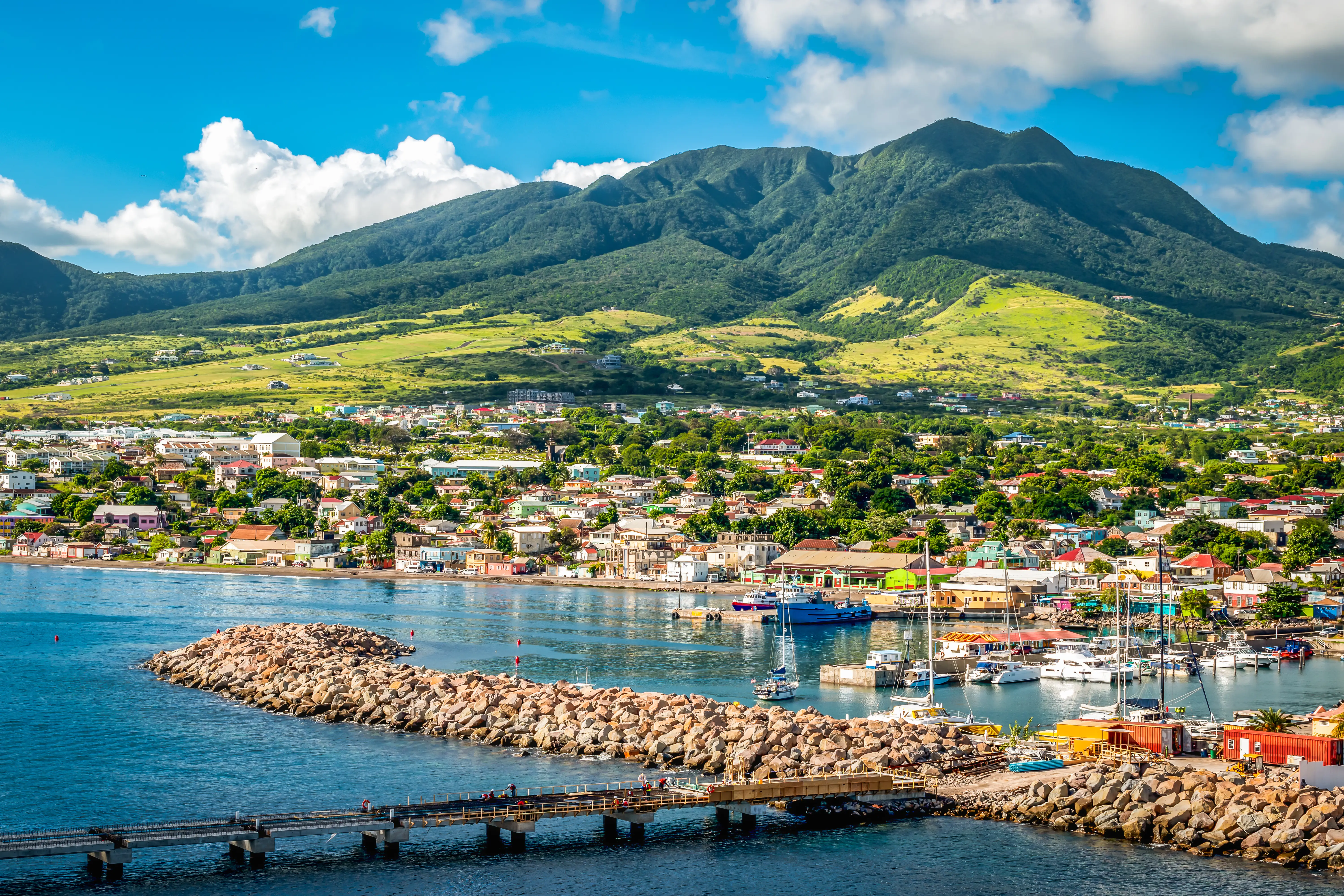 Saint Kitts and Nevis harbor