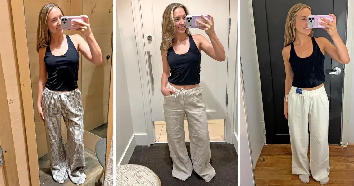 I tried on linen pants at Gap, Old Navy, and Banana Republic. There was only one pair I wouldn’t consider buying.