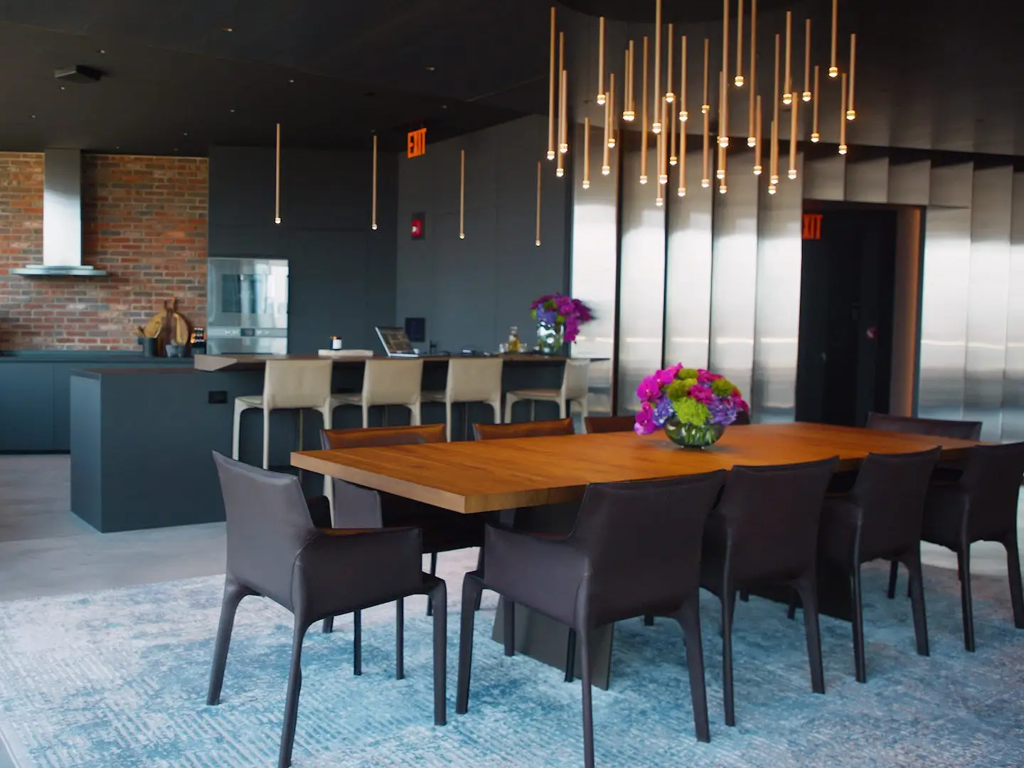 Chairs and a table inside Rolls Royce's bespoke design office
