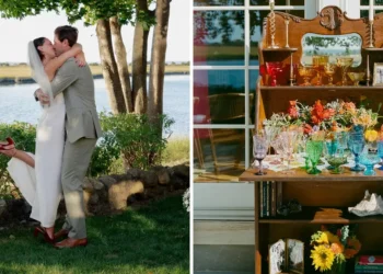 A couple spent $21,000 on a nontraditional Hamptons wedding. It had 33 guests, estate-sale decor, and no dance floor.