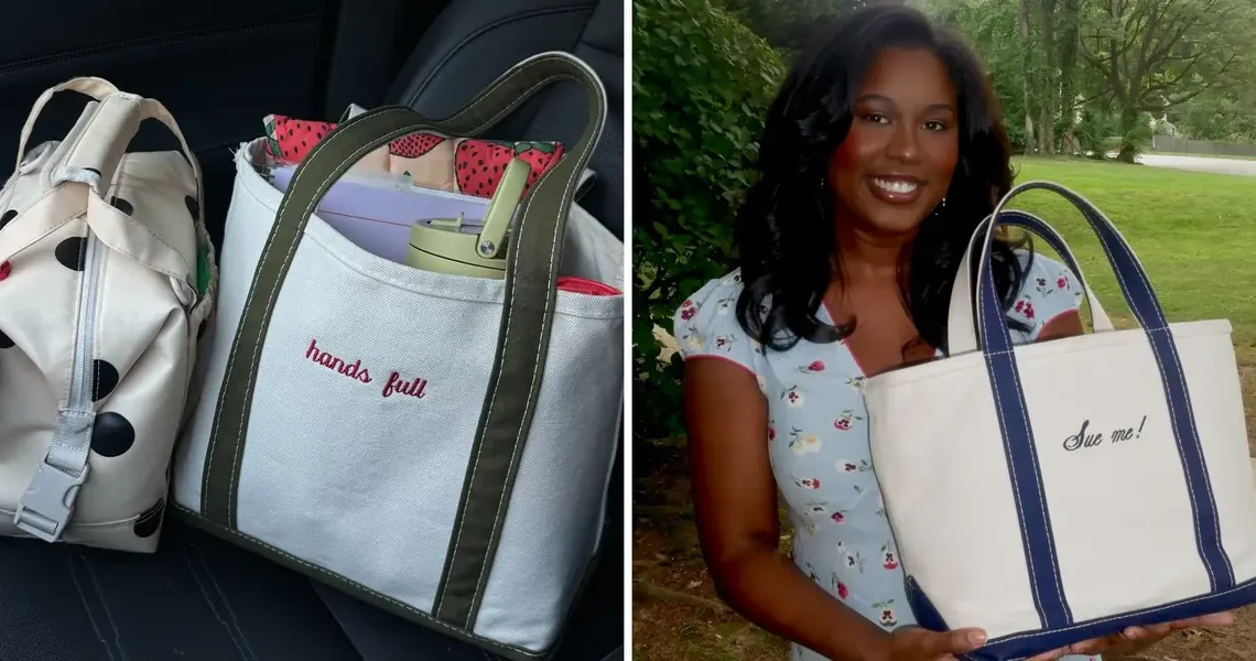 Women in the workplace are putting a new twist on L.L.Bean’s famous tote bags