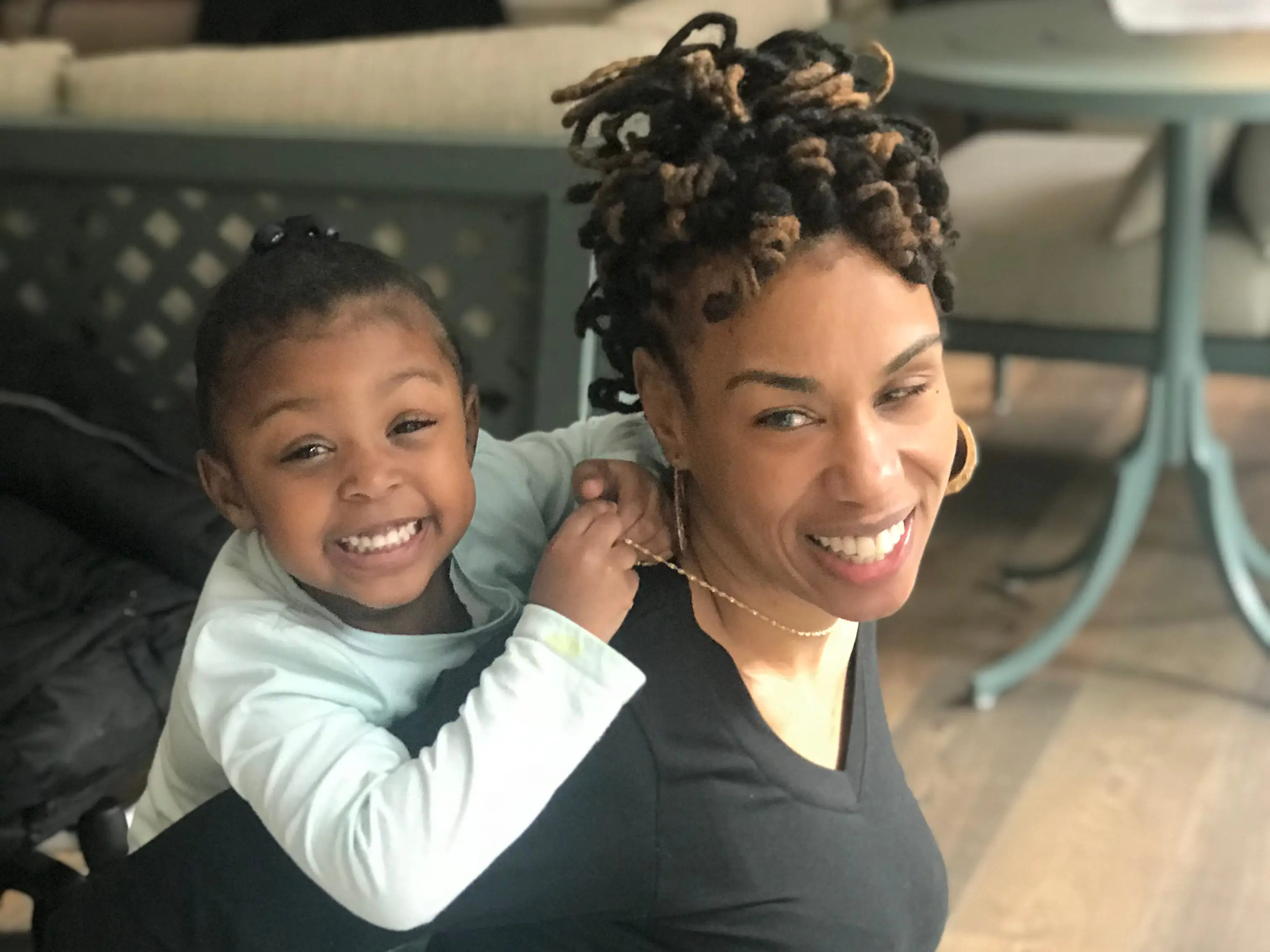 Mom and daughter
