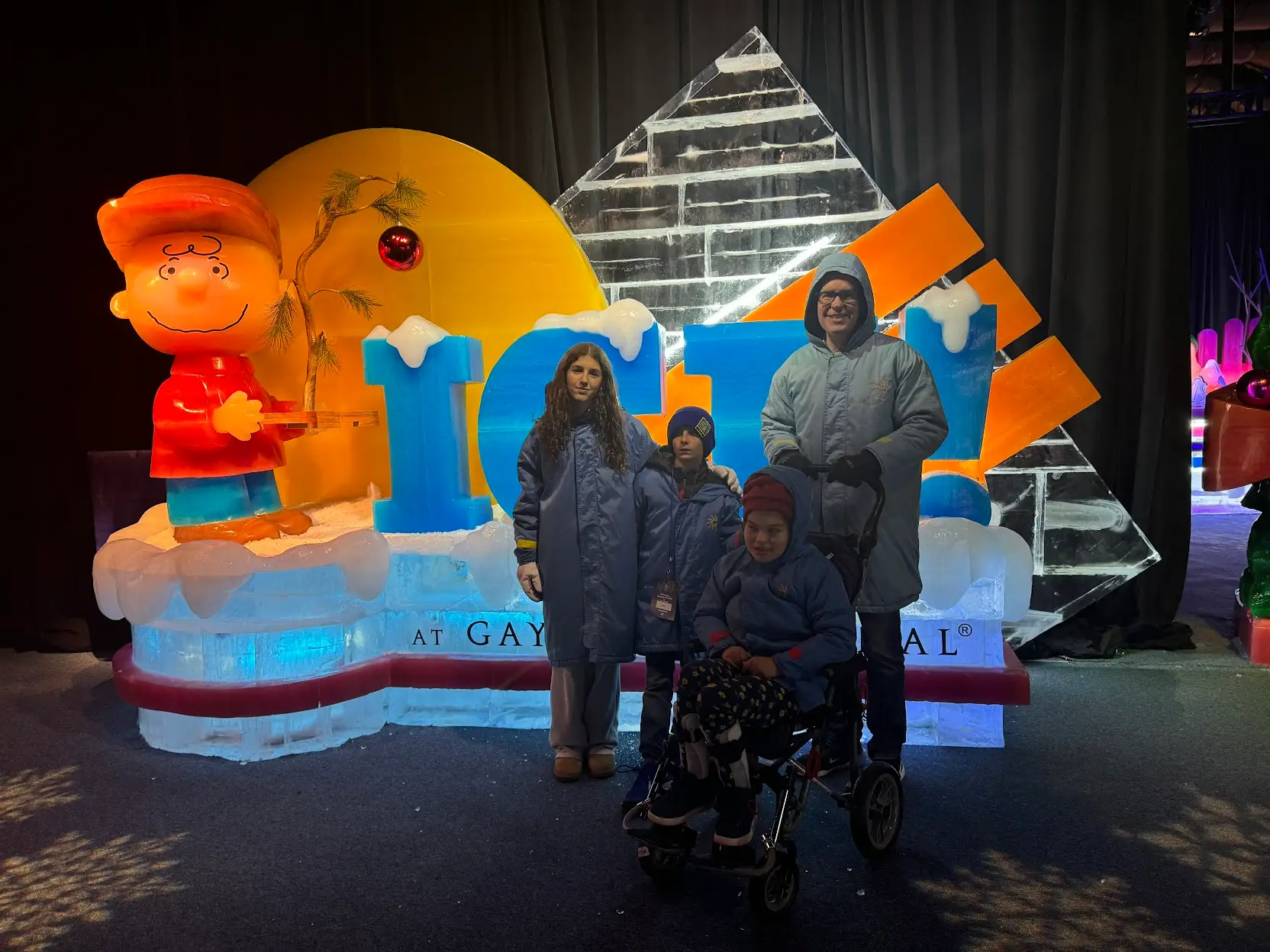 the author's family at ICE!