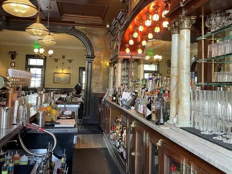Interior bar of Golden-Gate Saloon