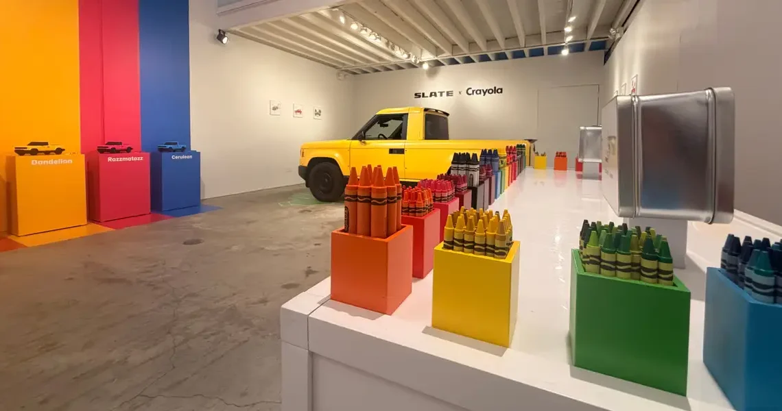 Slate’s EV truck is built to be customized. Crayola is helping fill in between the lines.