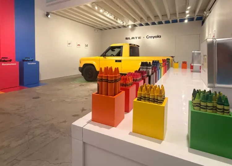 Slate’s EV truck is built to be customized. Crayola is helping fill in between the lines.