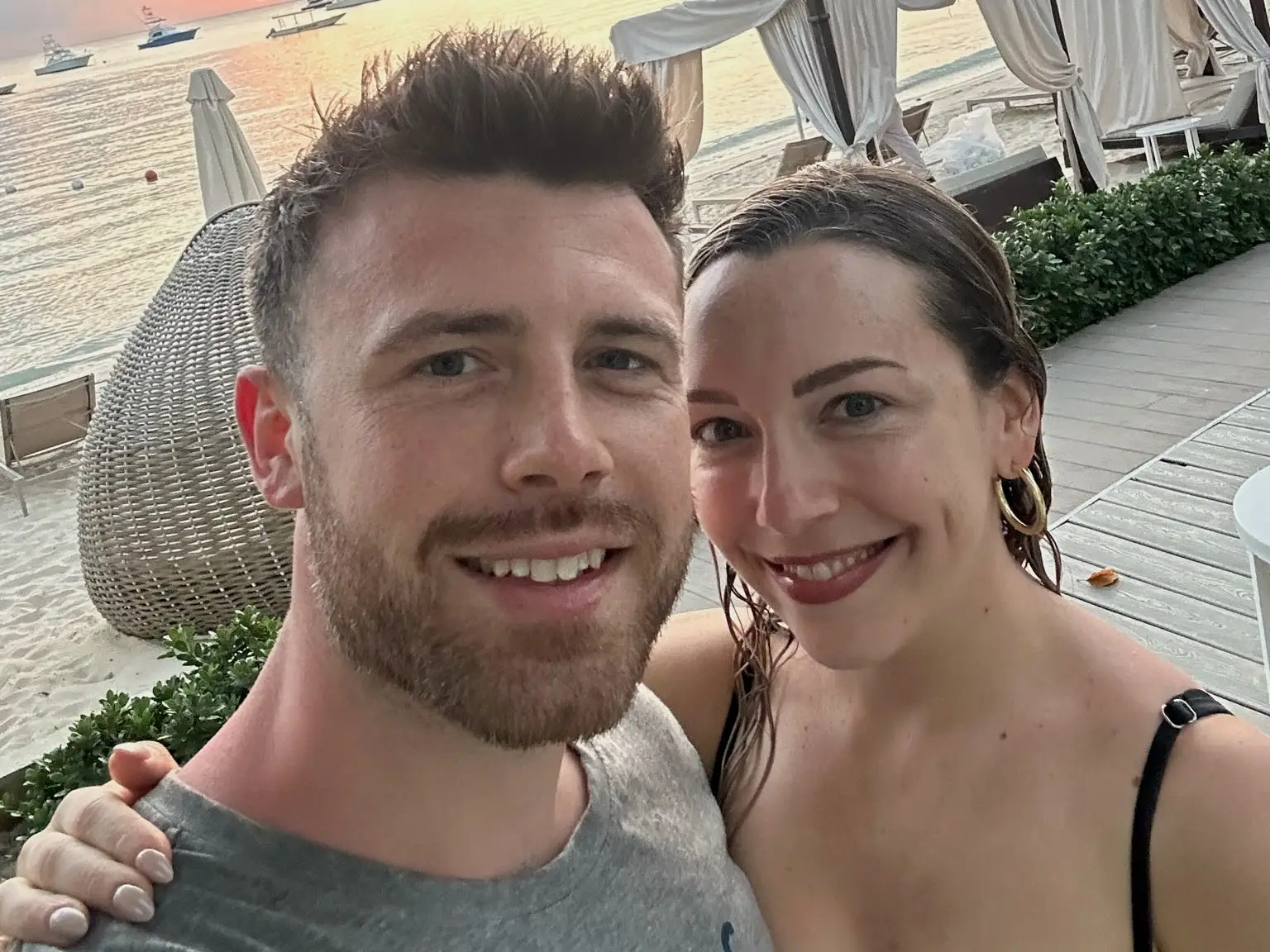 The author and her husband.
