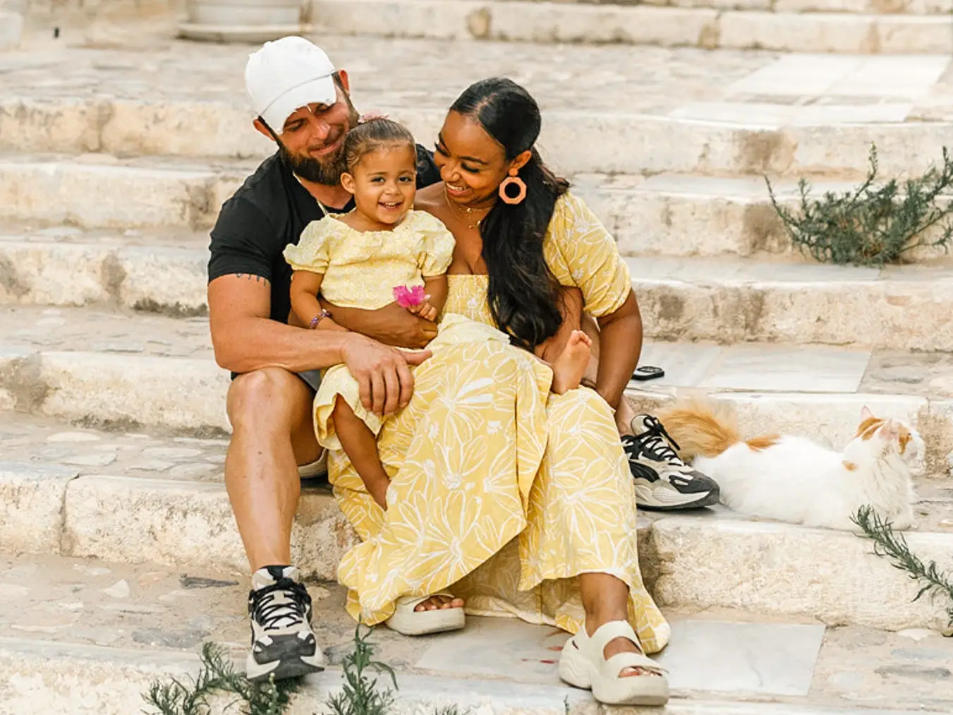 Cara West and her family