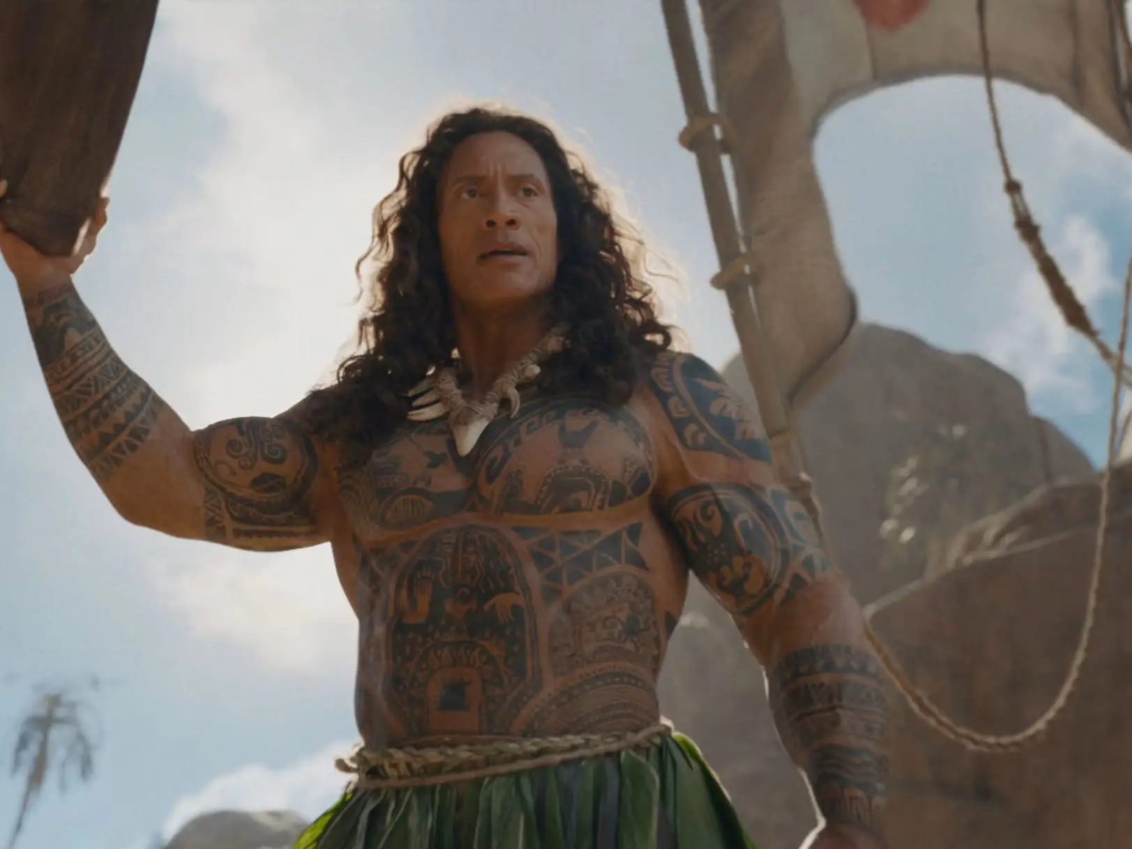 dwayne johnsonn as maui