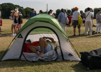 The real Wimbledon starts at the campsite across the street