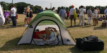 The real Wimbledon starts at the campsite across the street