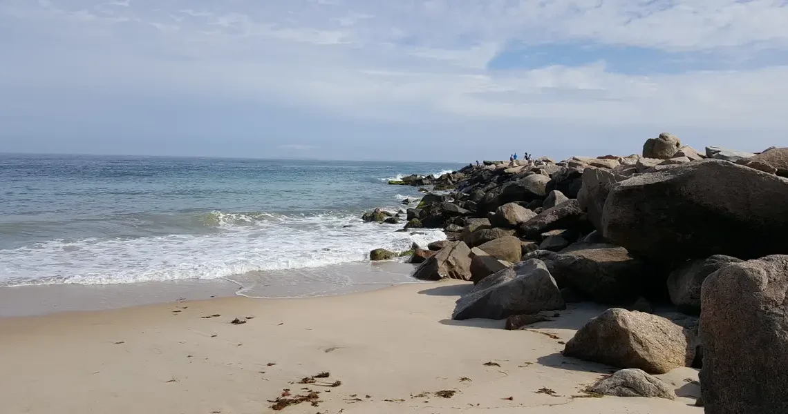 I live in Rhode Island. My favorite town to visit in the summer has great seafood, quiet beaches, and a bamboo forest.
