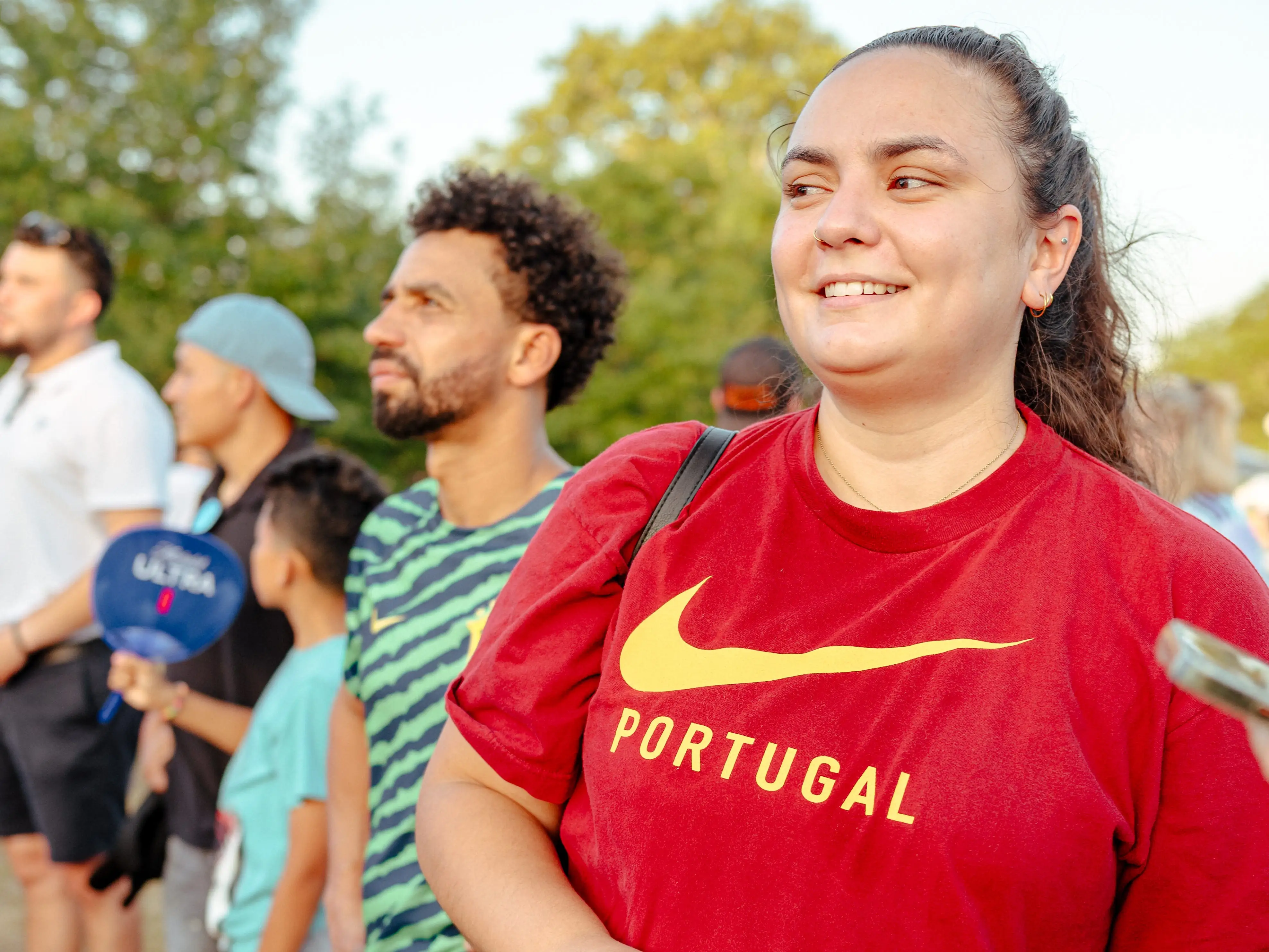 Portugal fans at FIFA FanFest in Philadelphia