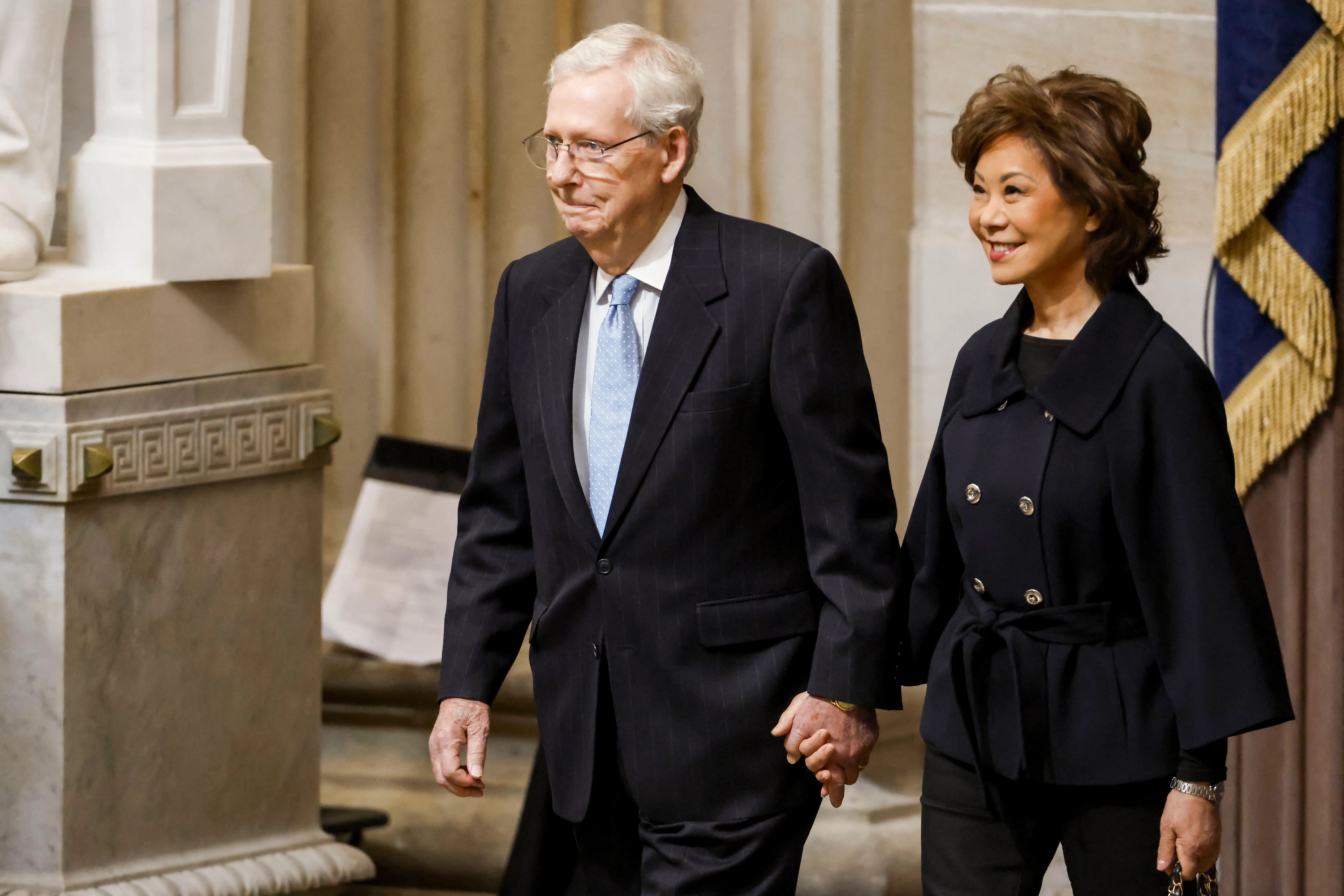 Mitch McConnell and his wife Elaine Chao.
