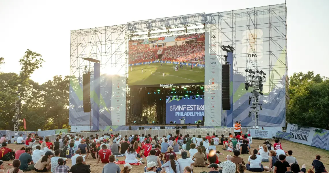 Philadelphia built a free, 39-day World Cup festival serving more than 425,000 fans. Take a look inside.