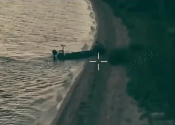 Ukraine launched a first-of-its-kind robotic amphibious assault, deploying a gun-toting robot from a drone boat