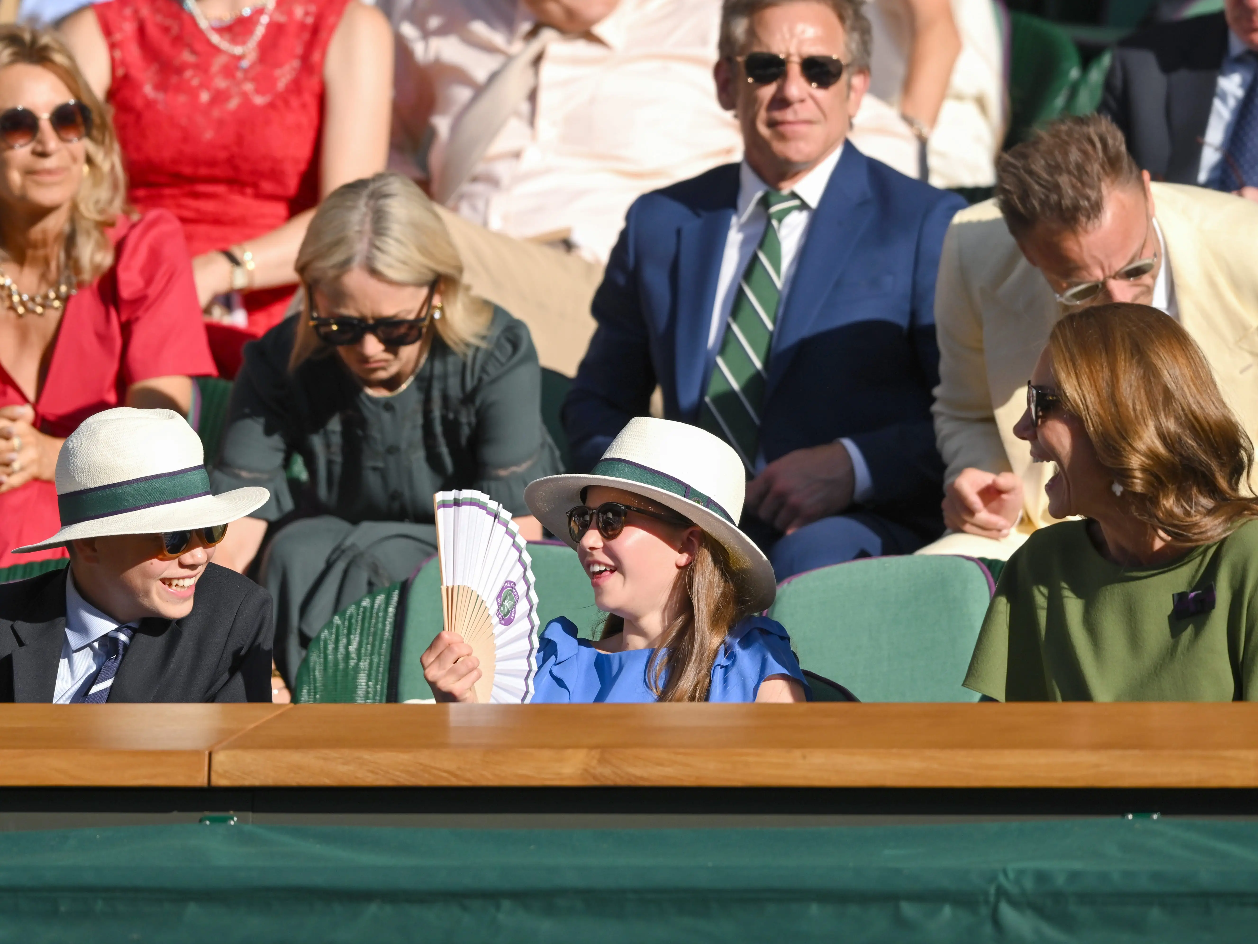 Prince George, Princess Charlotte, and Kate Middleton attend Wimbledon in July 2026.