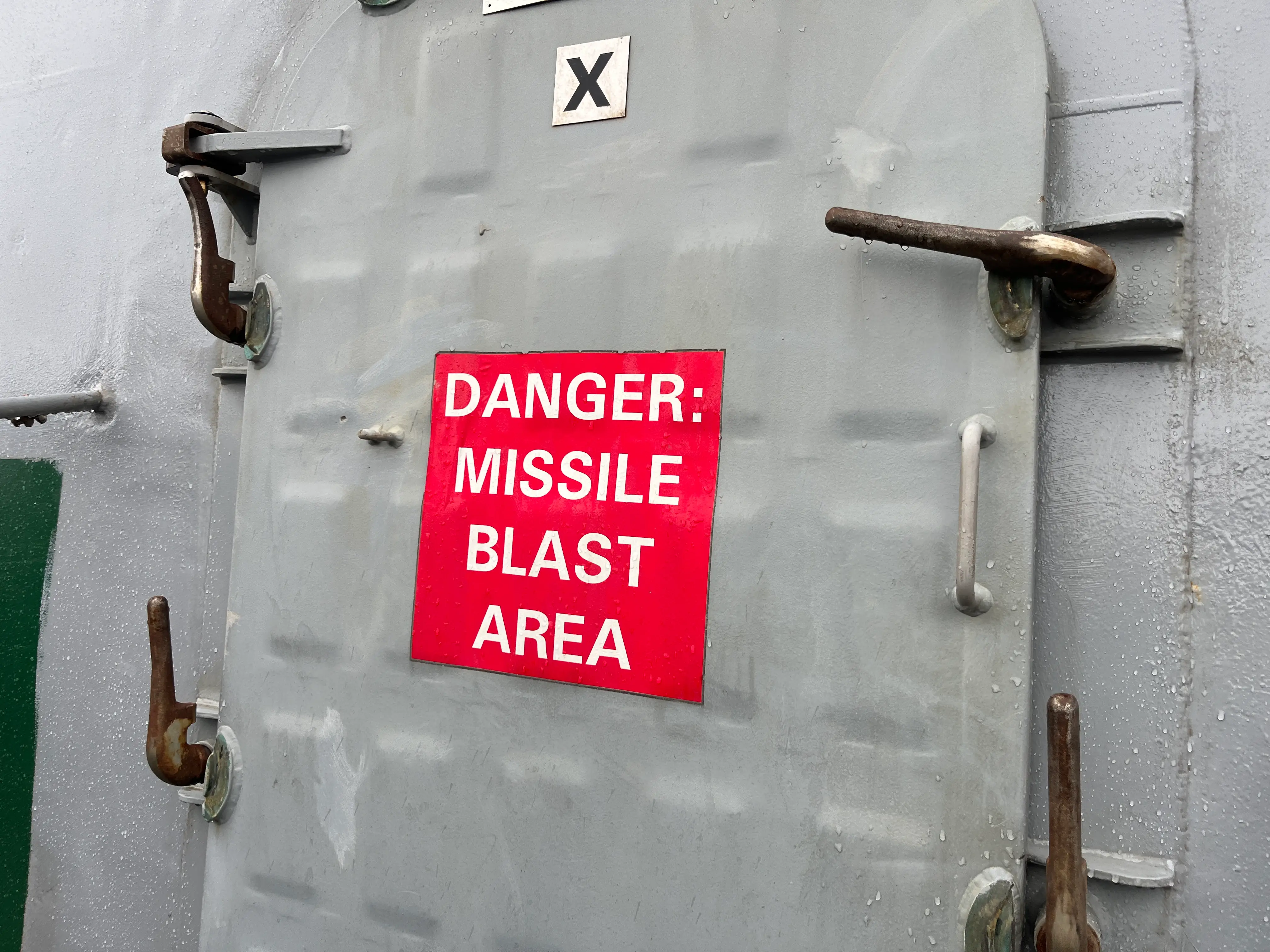 A sign reading