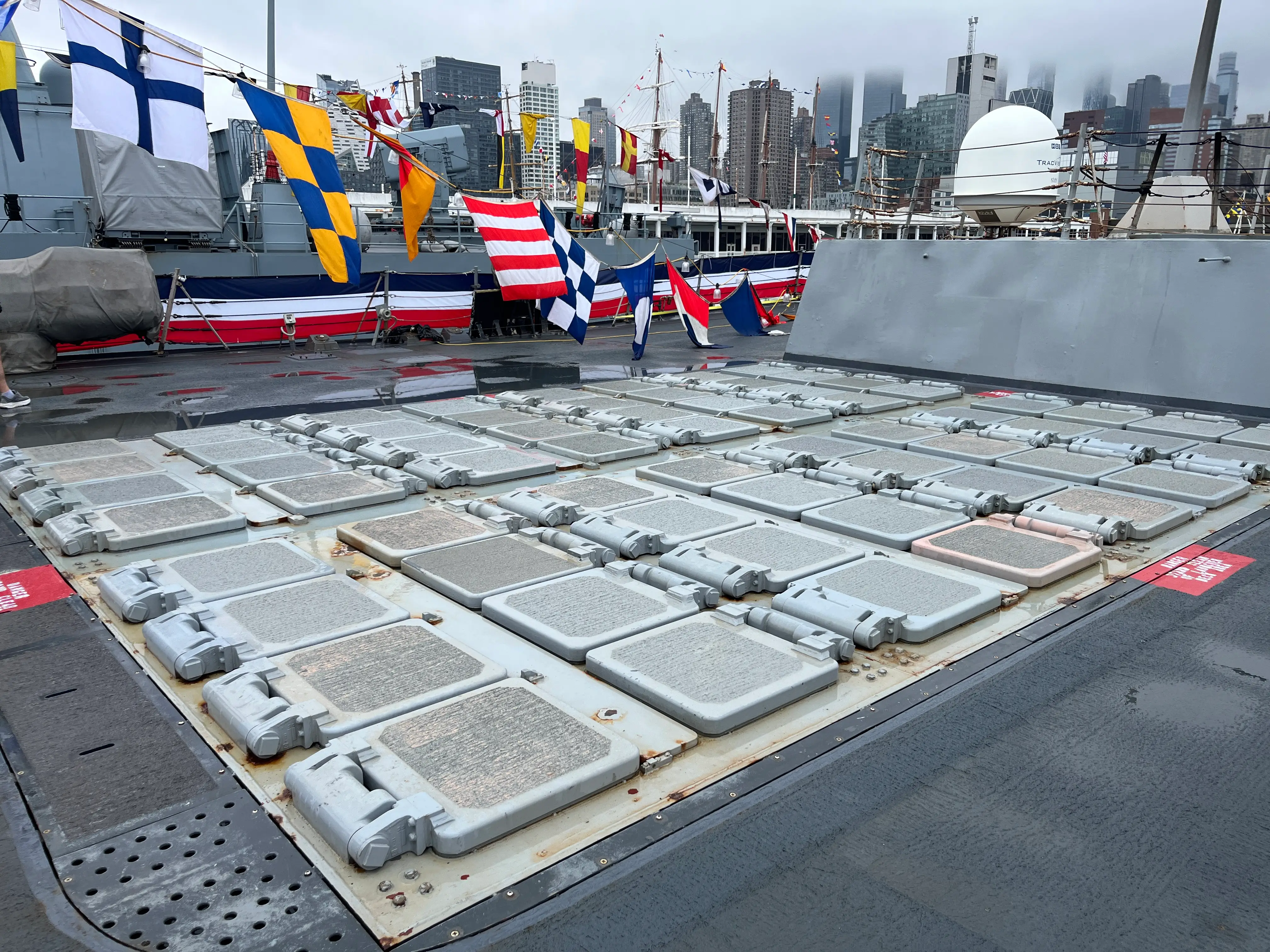 The aft missile deck on Farragut.