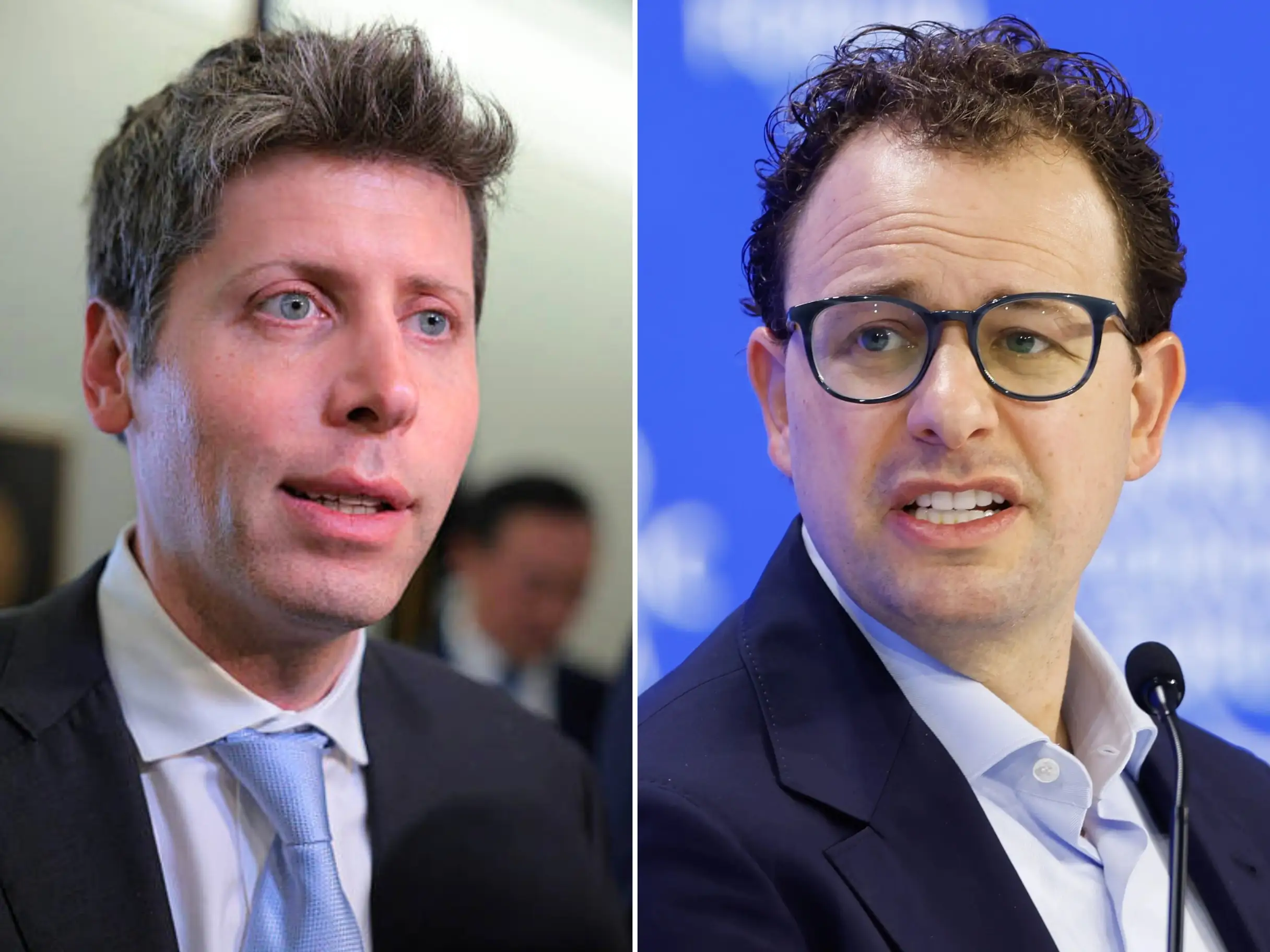Sam Altman and Dario Amodei.