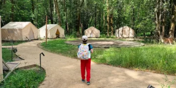 I was nervous to camp alone with my 9-year-old son, so we tried glamping. It was the perfect adventure with less stress.