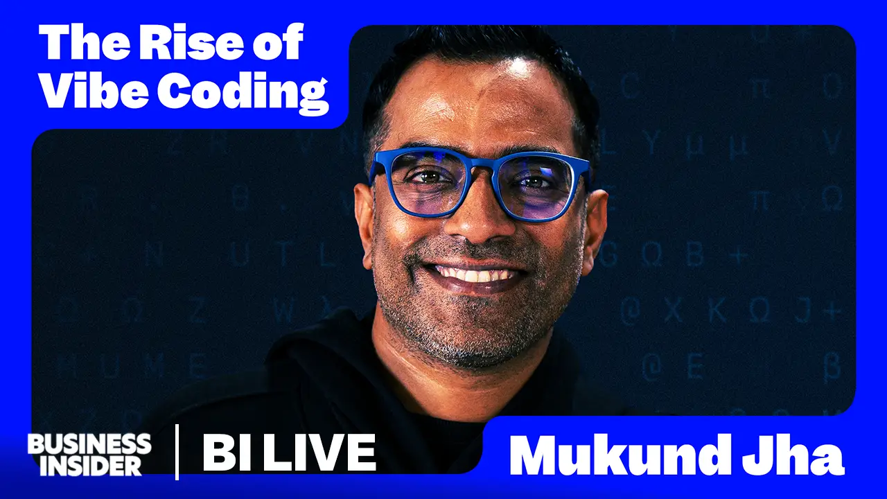 headshot of vibe-coding company CEO with glasses