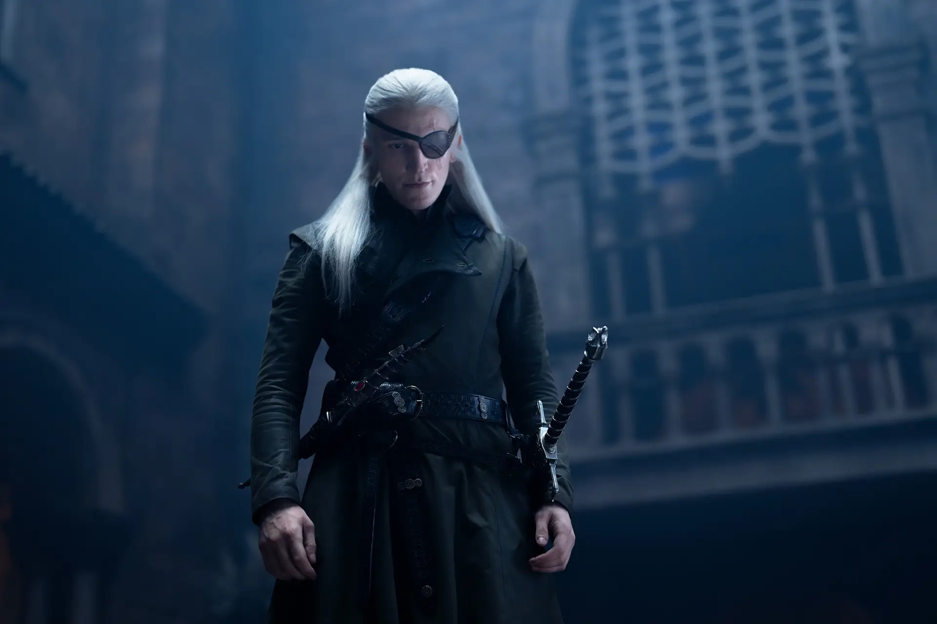 Ewan Mitchell as Aemond Targaryen in
