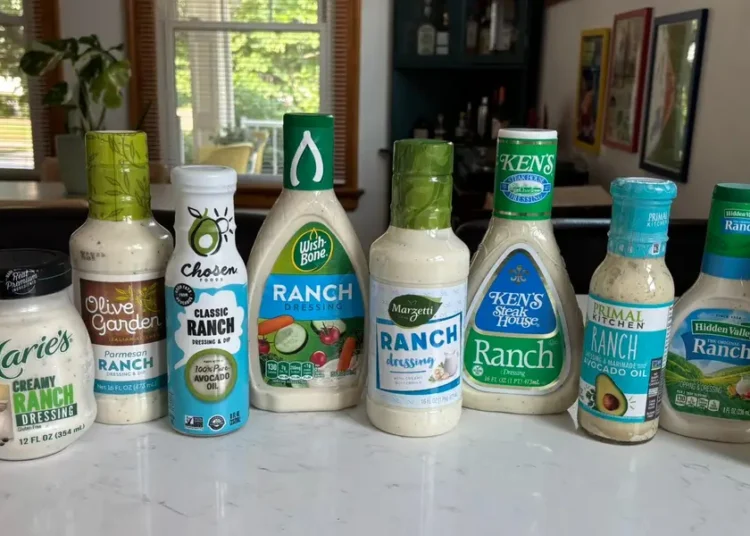 I tried 10 ranch dressings from the grocery store. The best one was tucked away in the refrigerated section.