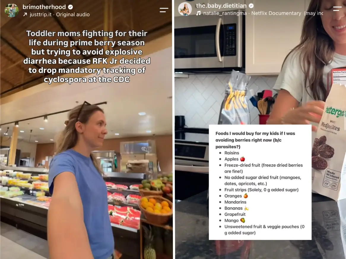 Bri Dineen and Cinthia Scott have both been posting about berries amid the Cyclospora outbreak.